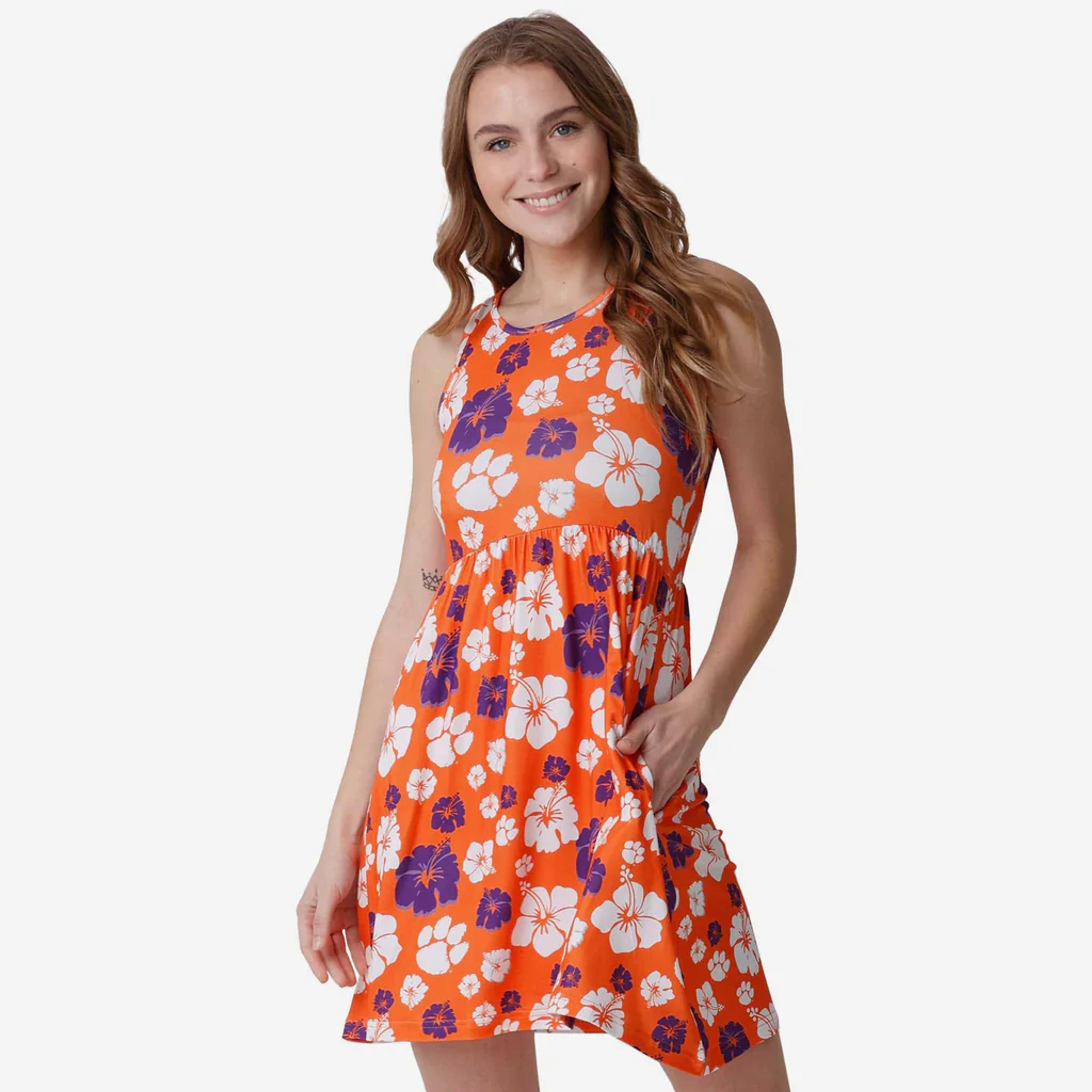 Clemson Tigers Womens Fan Favorite Floral Sundress FOCO