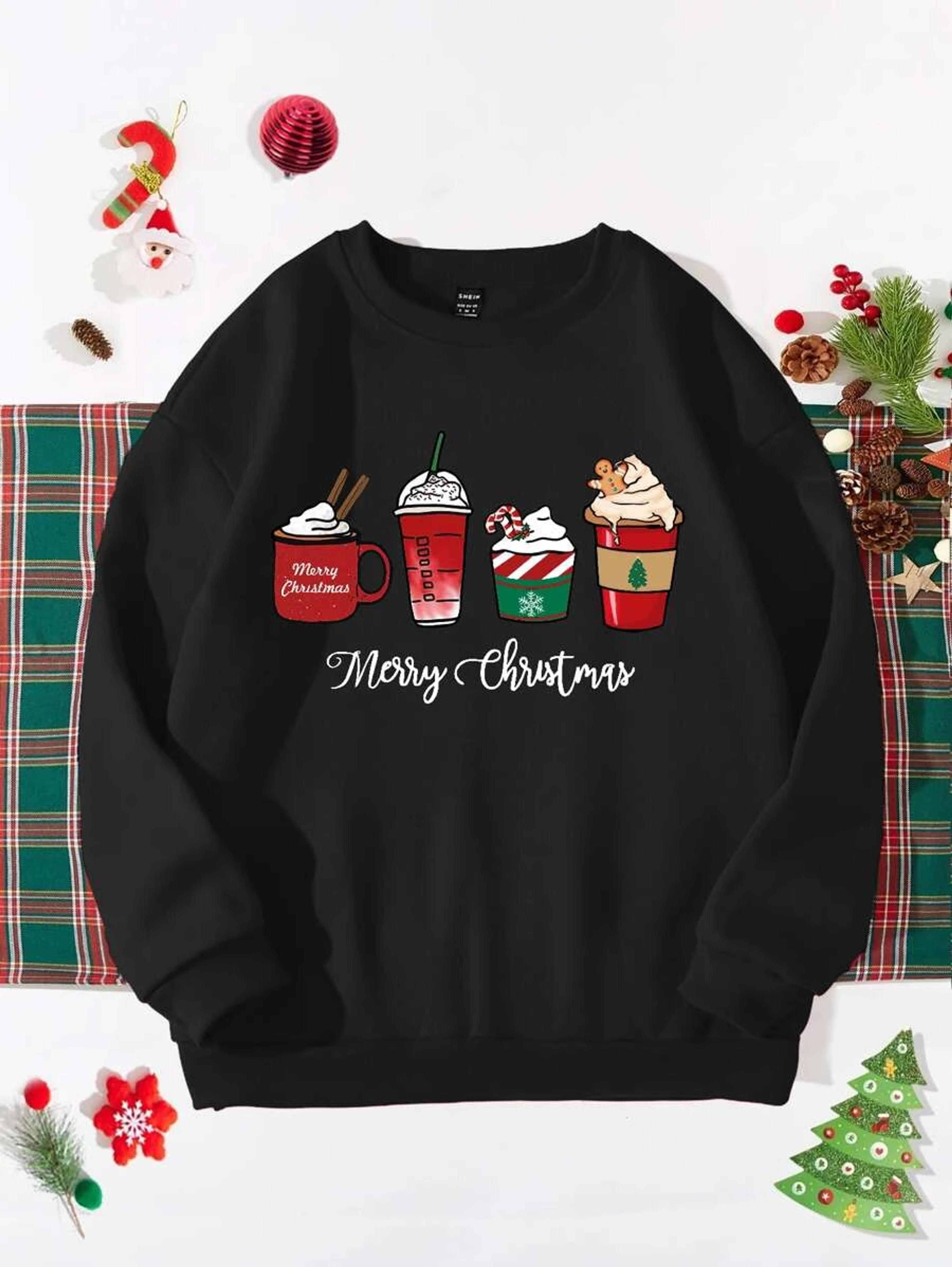1pc Christmas Print Sweatshirt | SHEIN USA