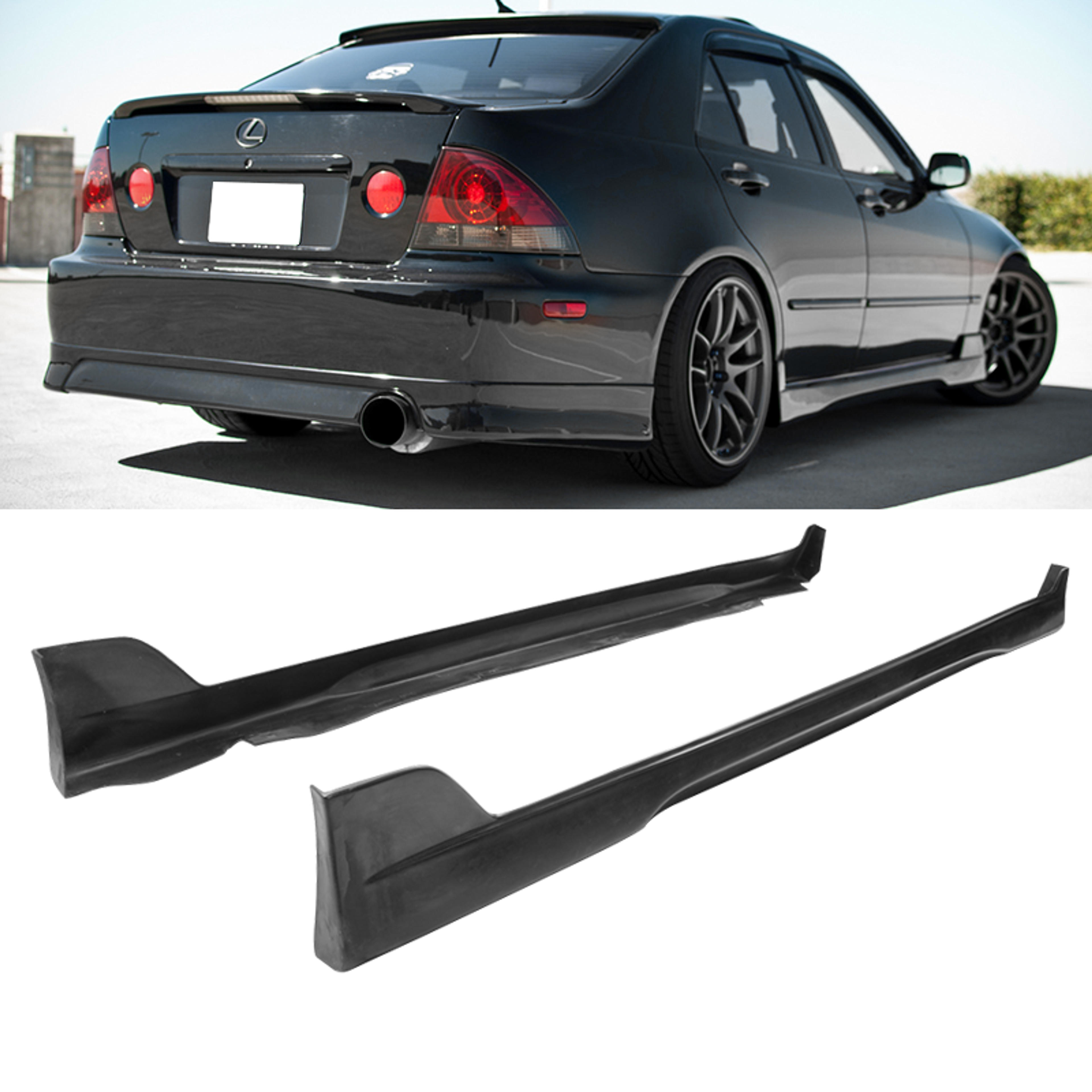 For 01-05 IS300 Side Skirt TRD Style Urethane Rocker Splitters Lip Extension