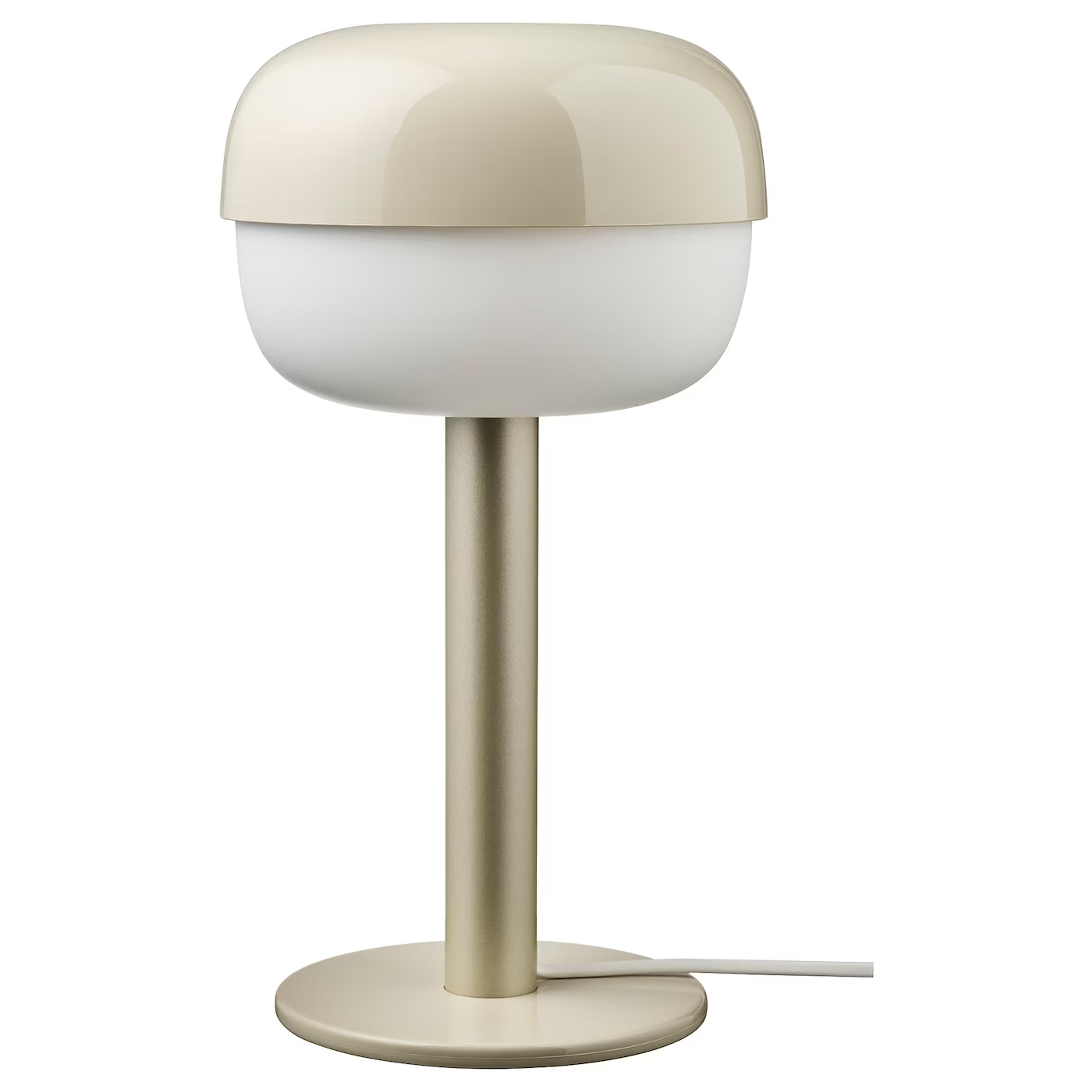 BLÅSVERK Table lamp, beige, 14"