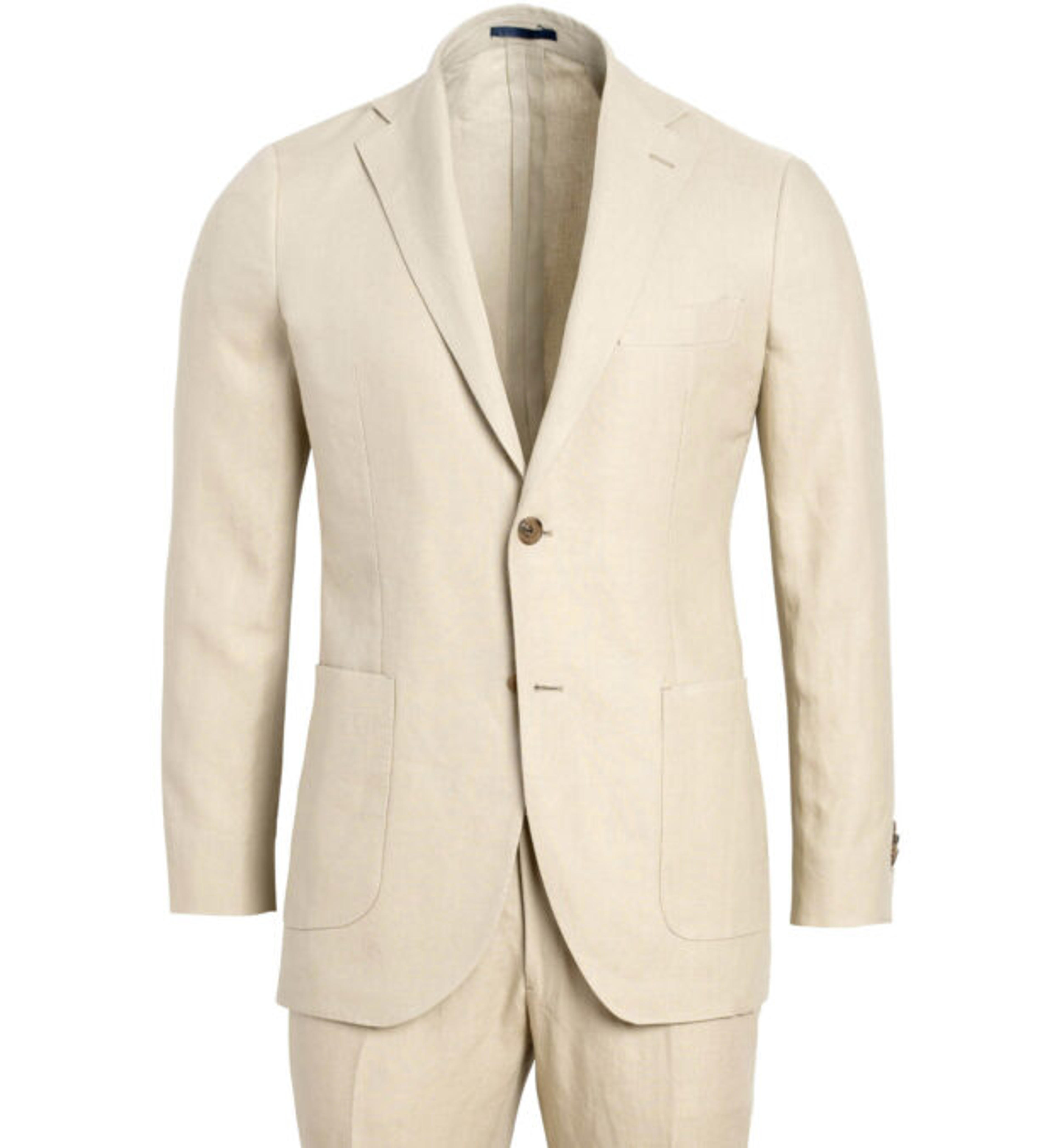 Bedford Beige Irish Linen Suit - Custom Fit Tailored Clothing