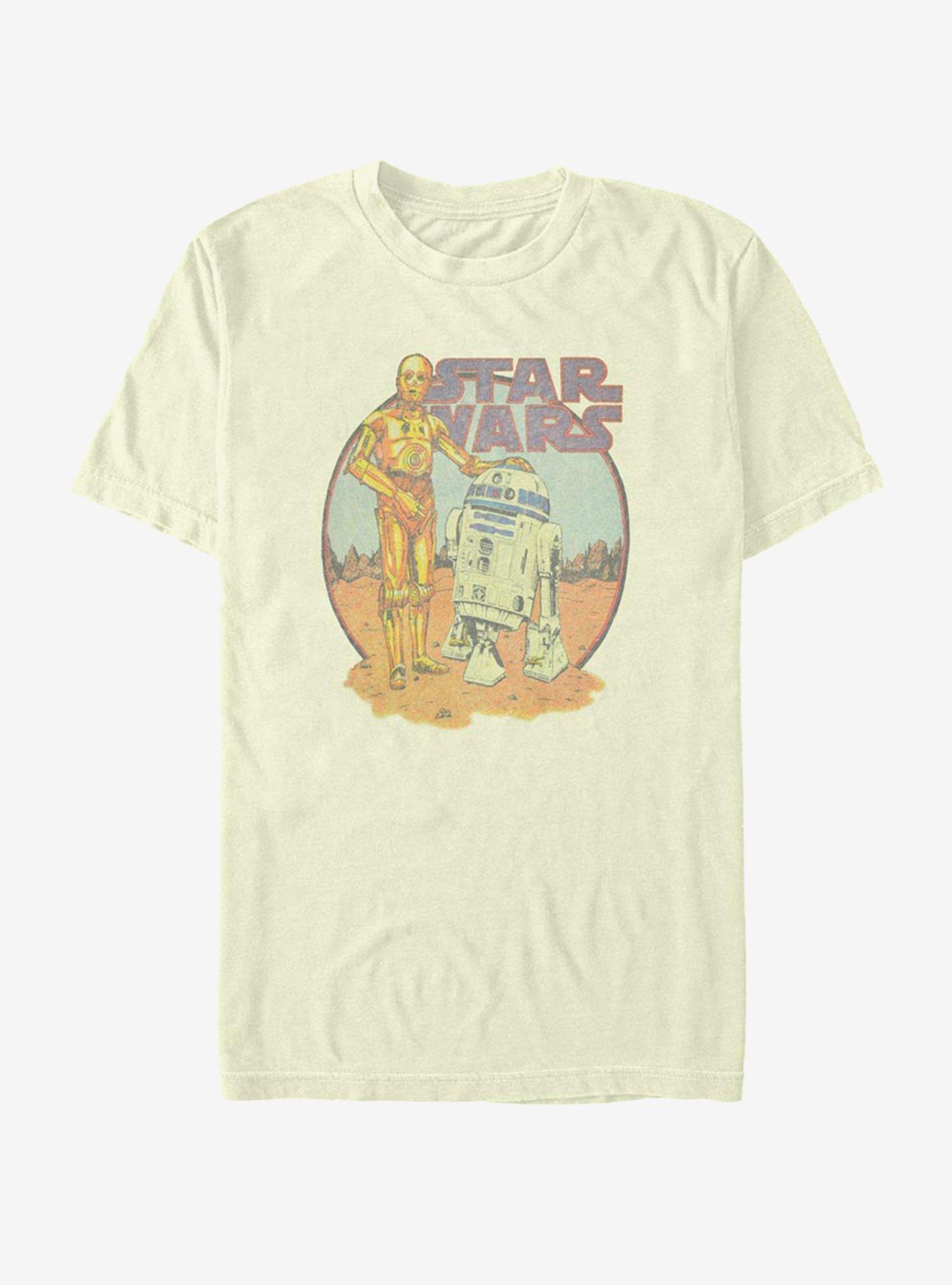 Star Wars R2D2 and C3PO T-Shirt - BEIGE/TAN