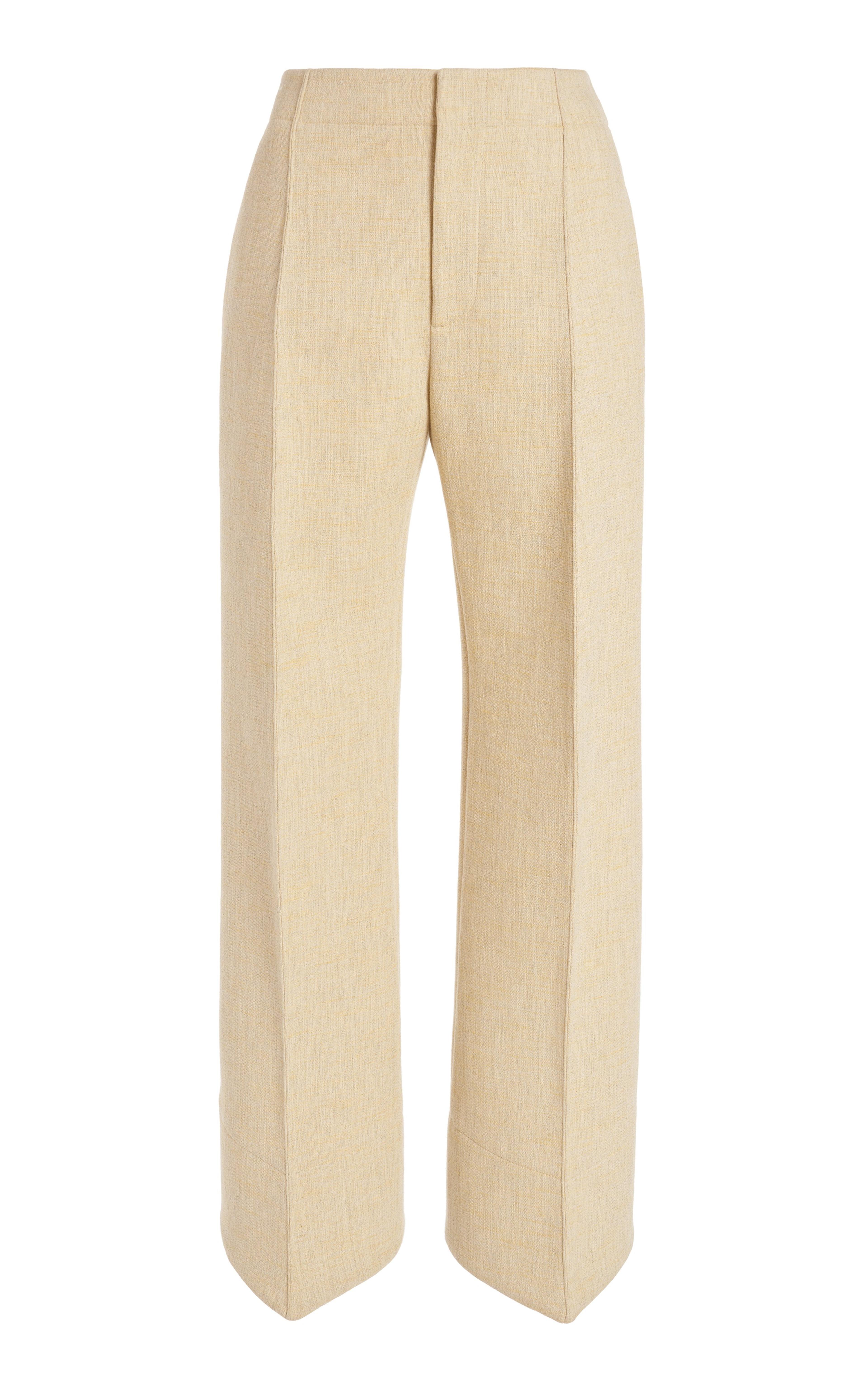 Curved Mélange-Knit Trousers By Bottega Veneta | Moda Operandi