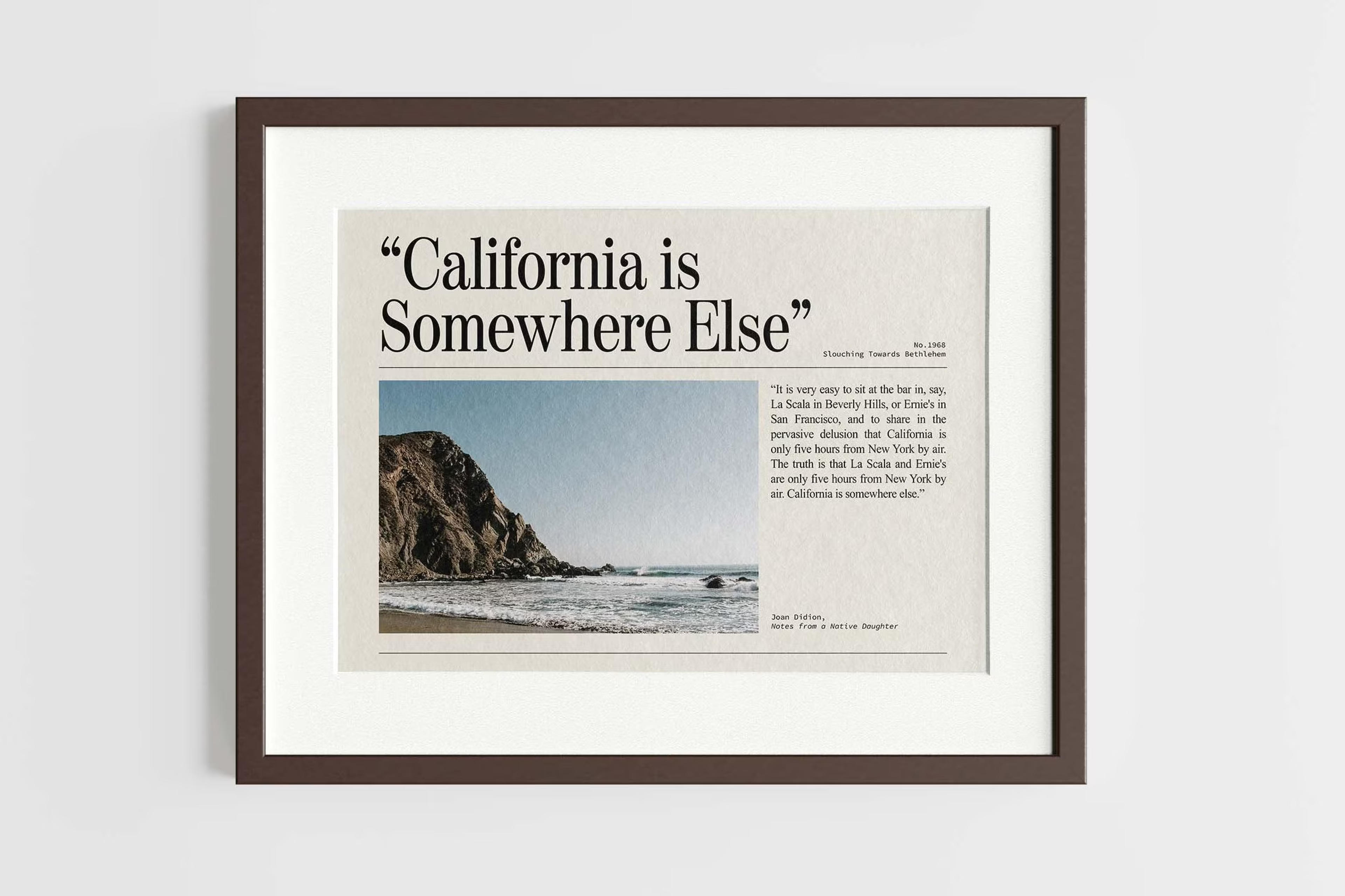 California is Somewhere Else