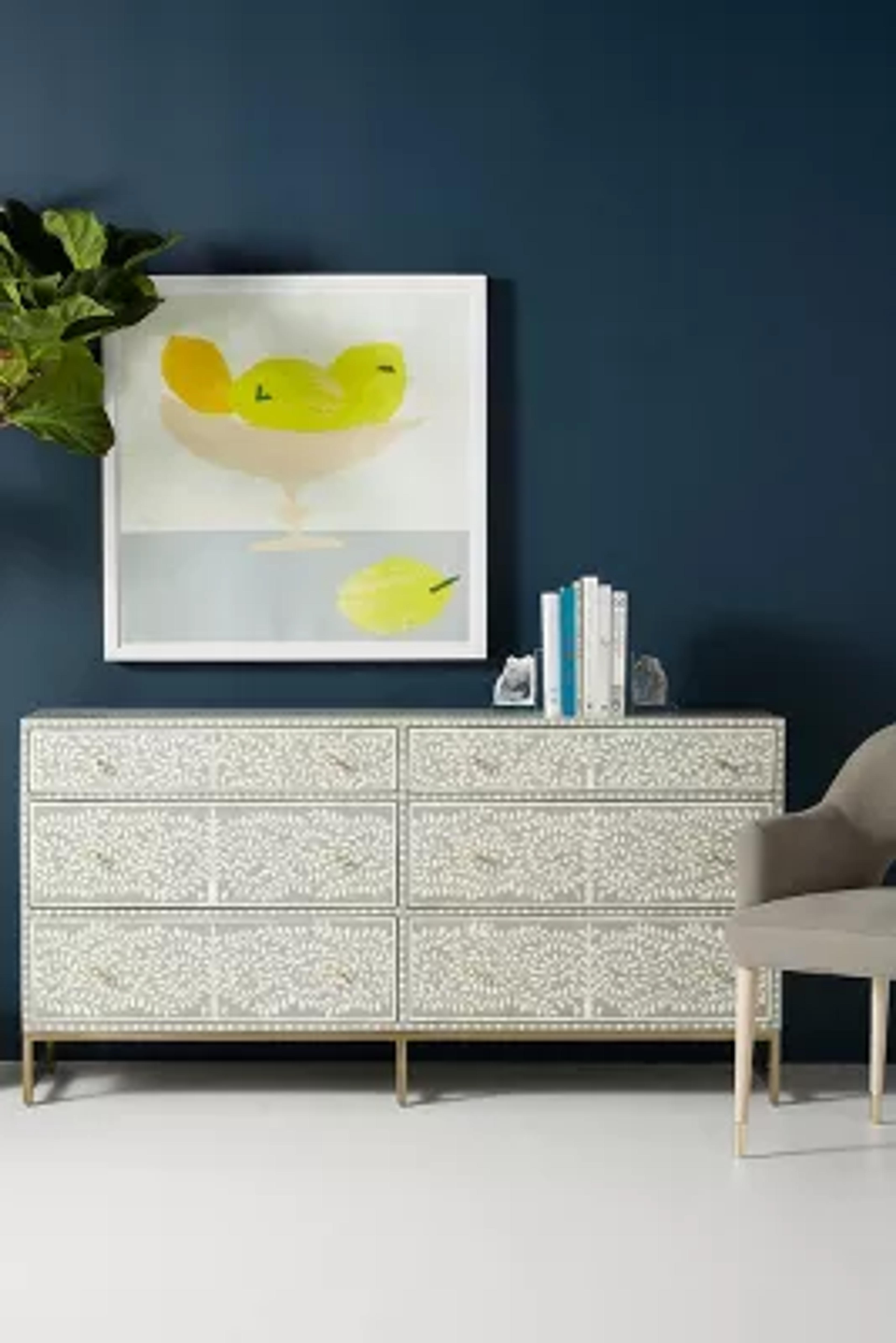 Scroll Vine Inlay Six-Drawer Dresser | AnthroLiving