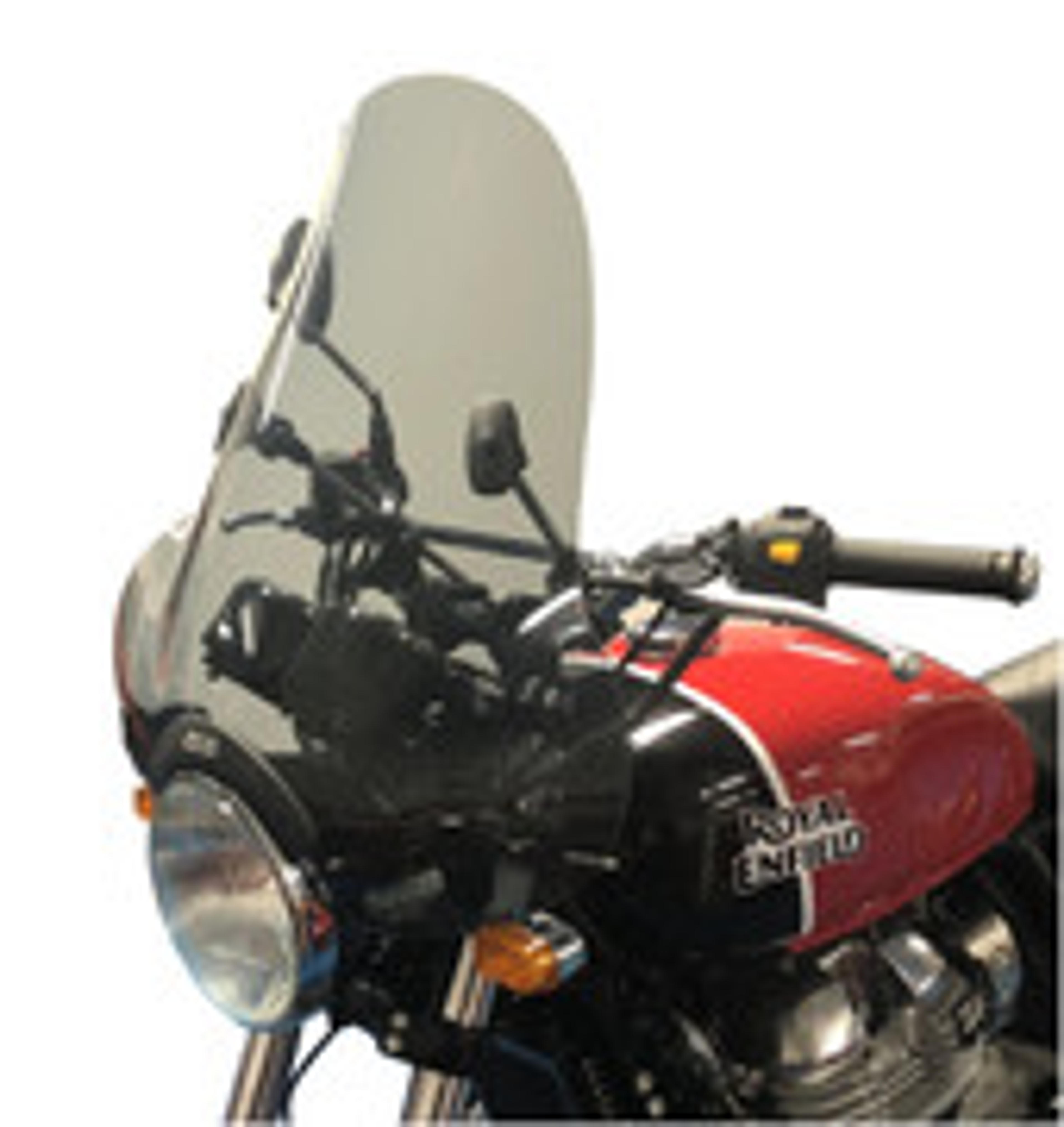 WINDSHIELD WITH FIXINGS, LARGE, GIVI (650 Interceptor, 350 Meteor)