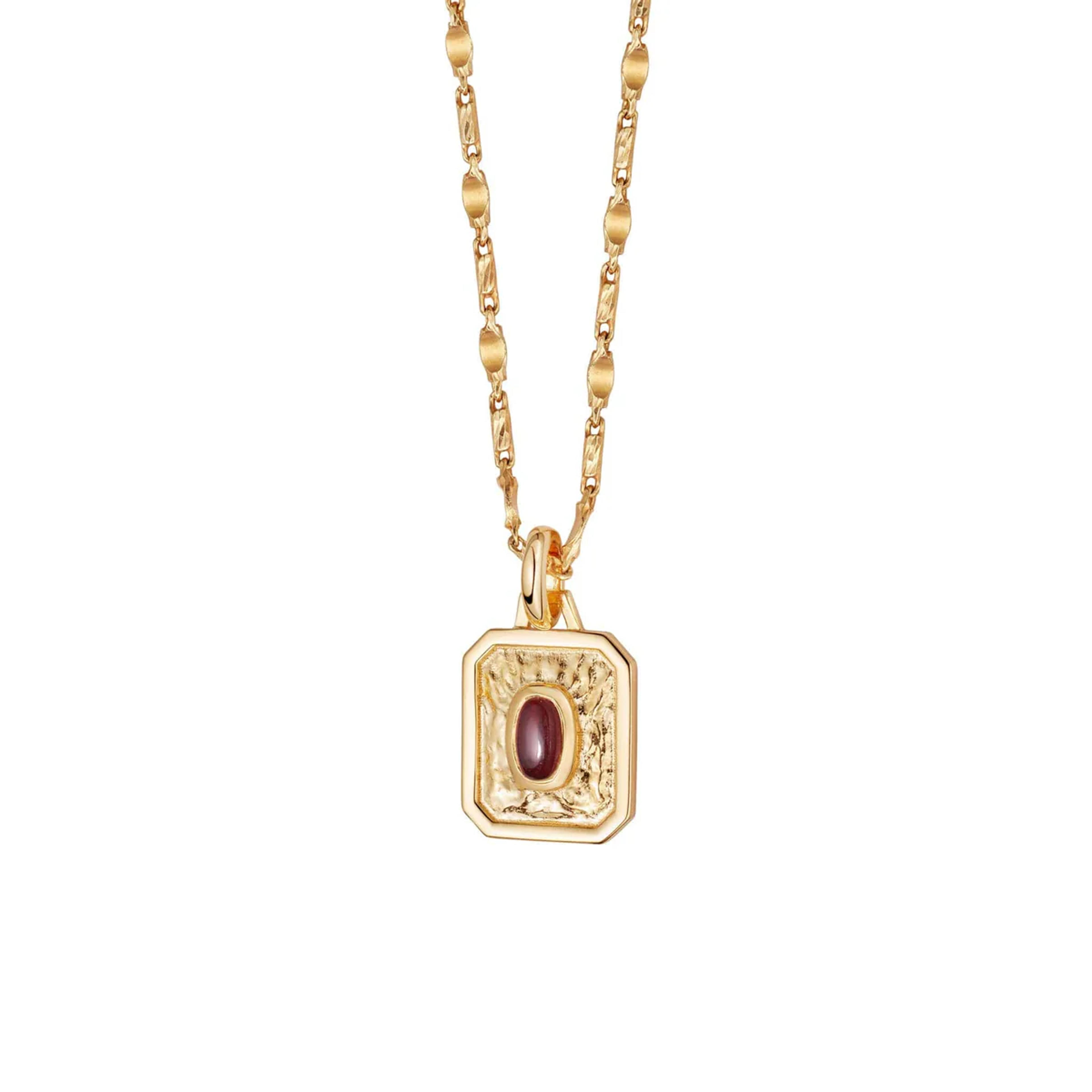 Birthstone Necklace 18ct Gold Plate