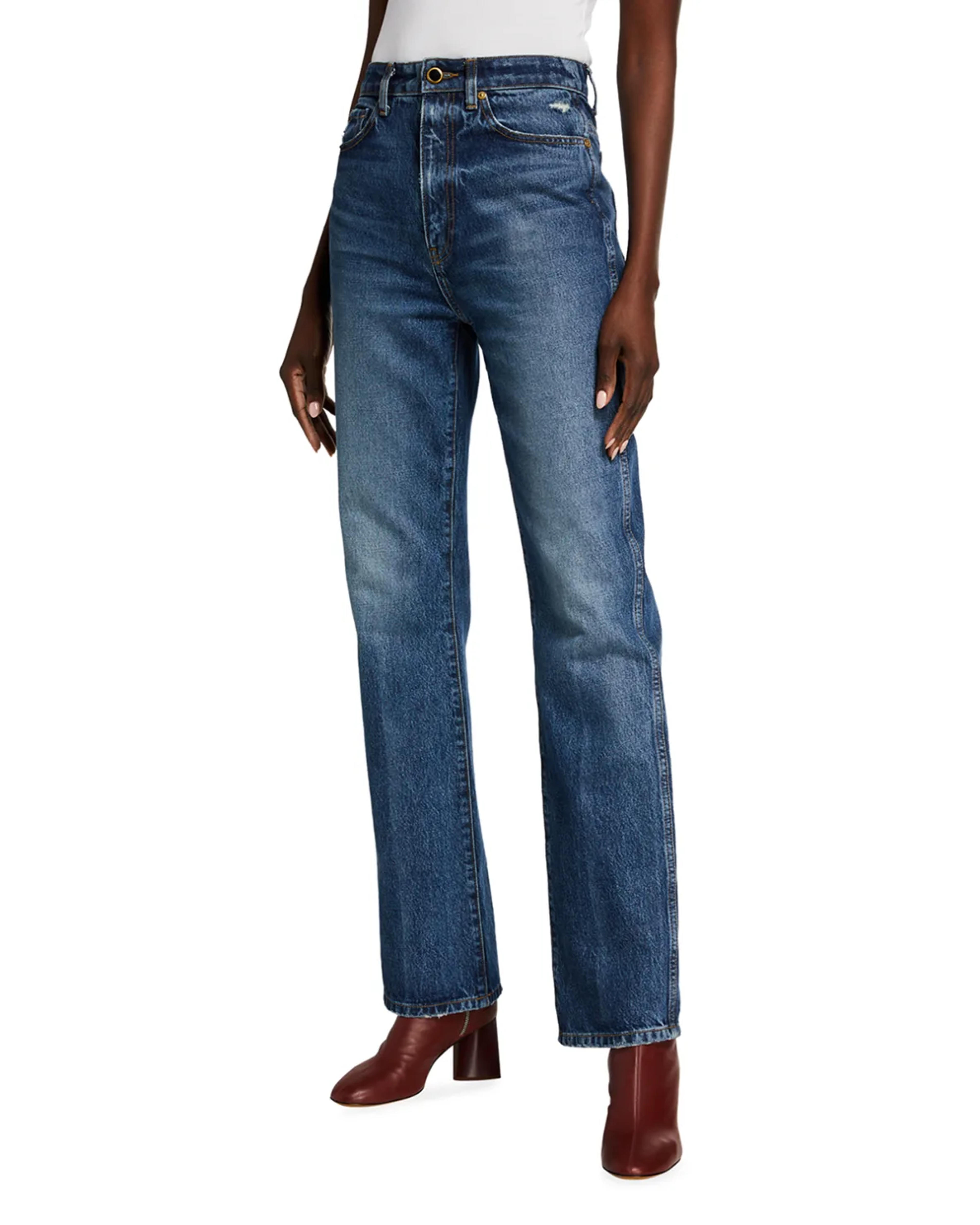 Khaite Danielle Straight-Leg Jeans | Neiman Marcus