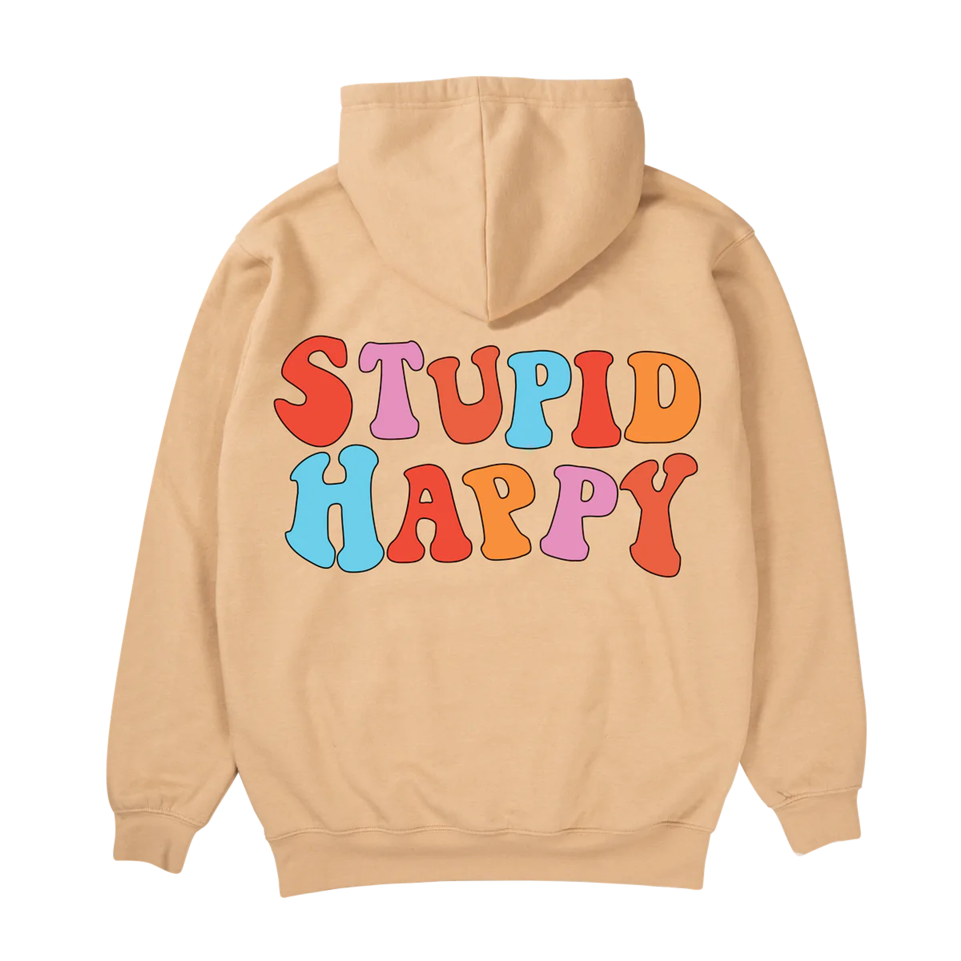 Stupid Happy Hoodie - Bone