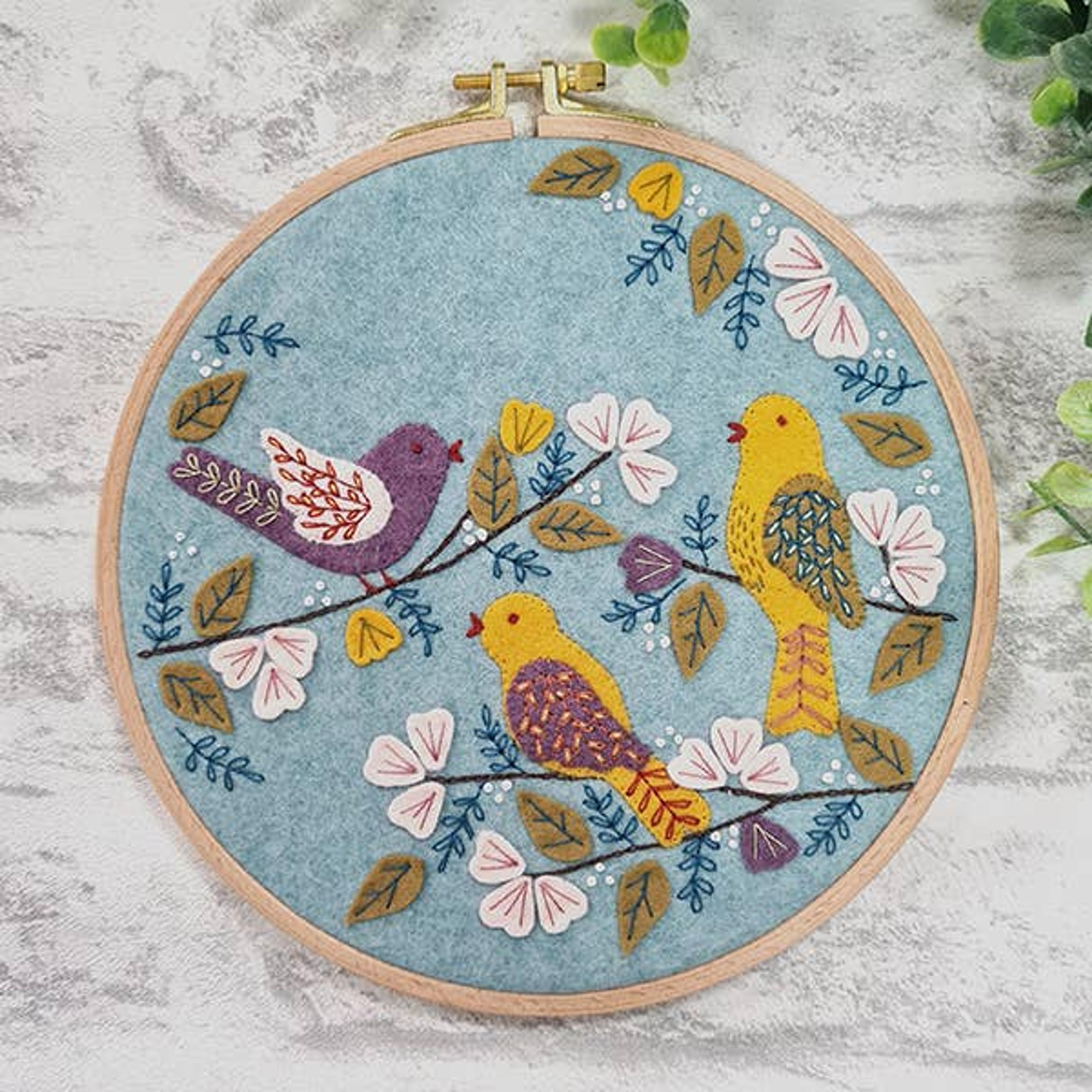 Dawn Chorus Appliqué Hoop Craft Kit - Stitched Modern