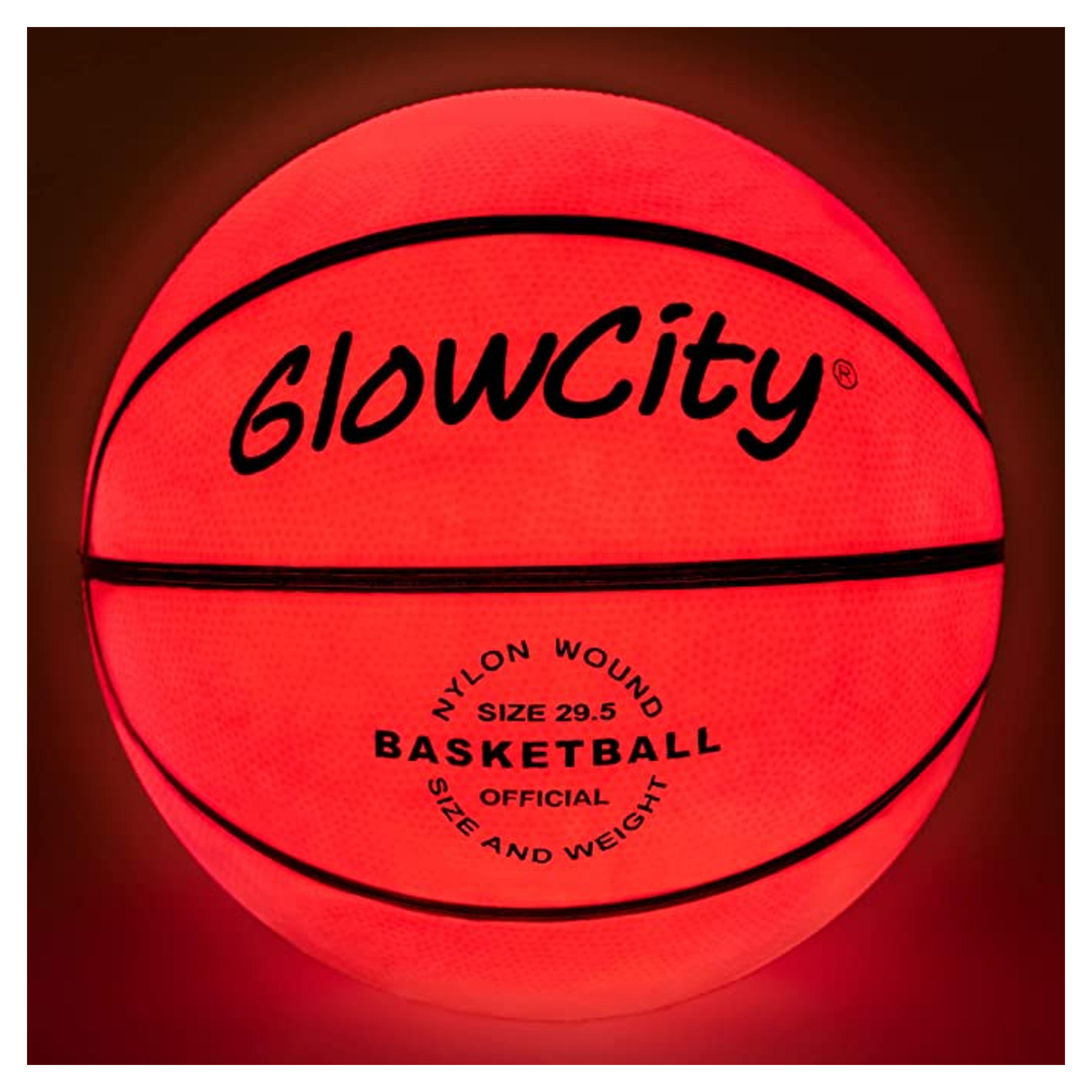 Amazon.com : GlowCity Glow in The Dark Basketball - Light Up, Indoor or Outdoor Basketballs with 2 LED Lights and Pre-Installed Batteries : Sports & Outdoors