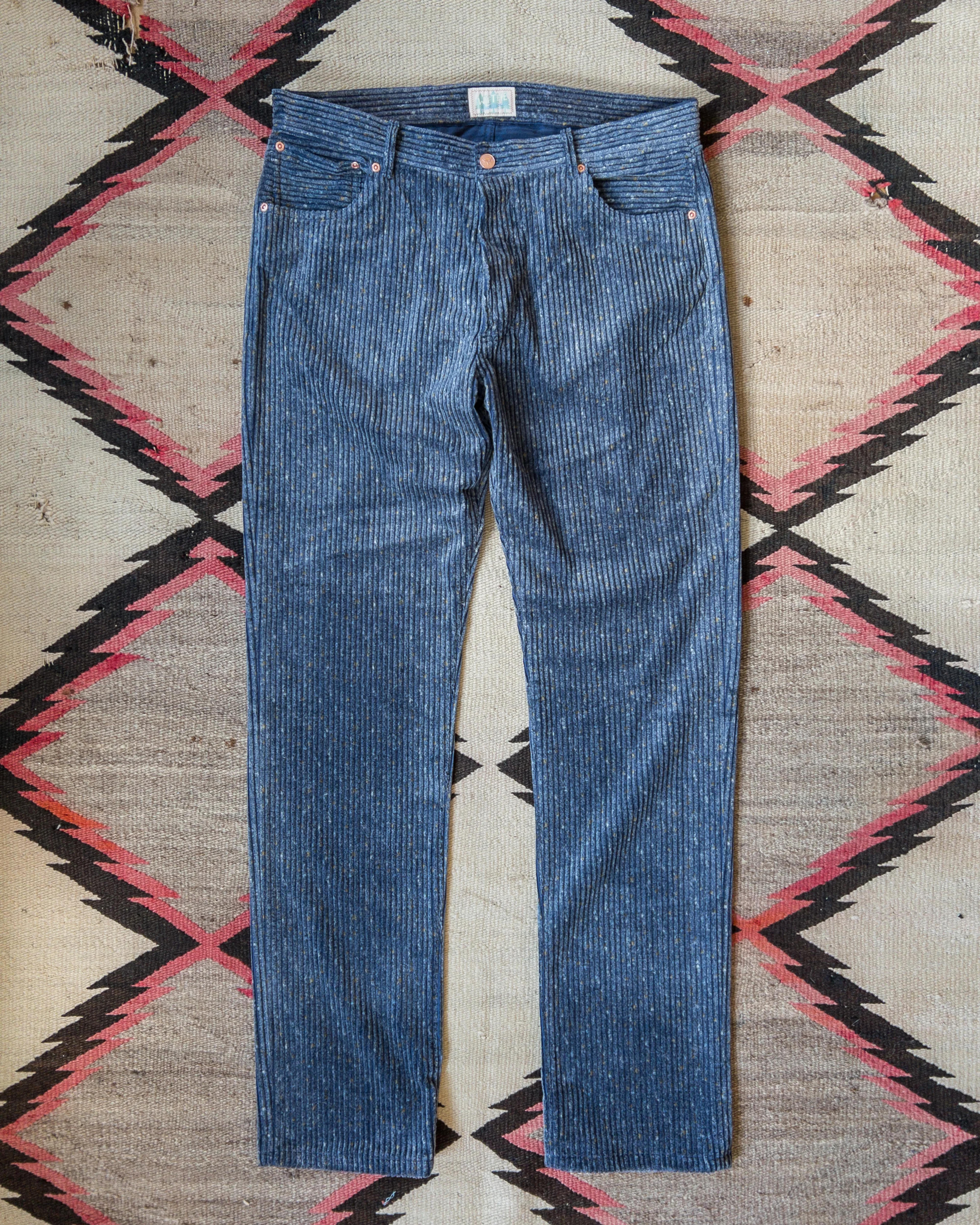 Donegal Corduroy Five Pocket Pants - Marine Blue – Wythe New York