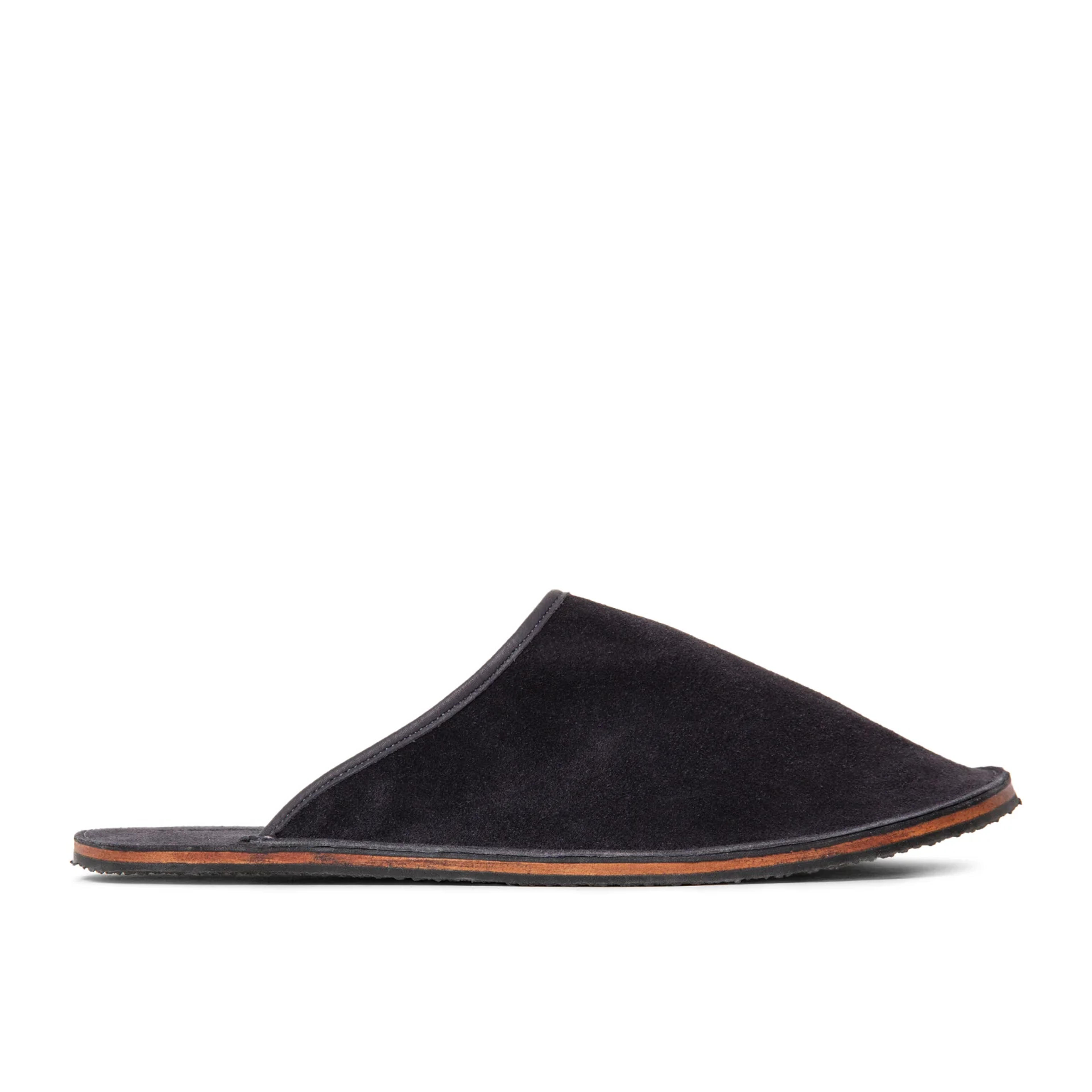 Slide - Storm Grey Janus Calf Suede