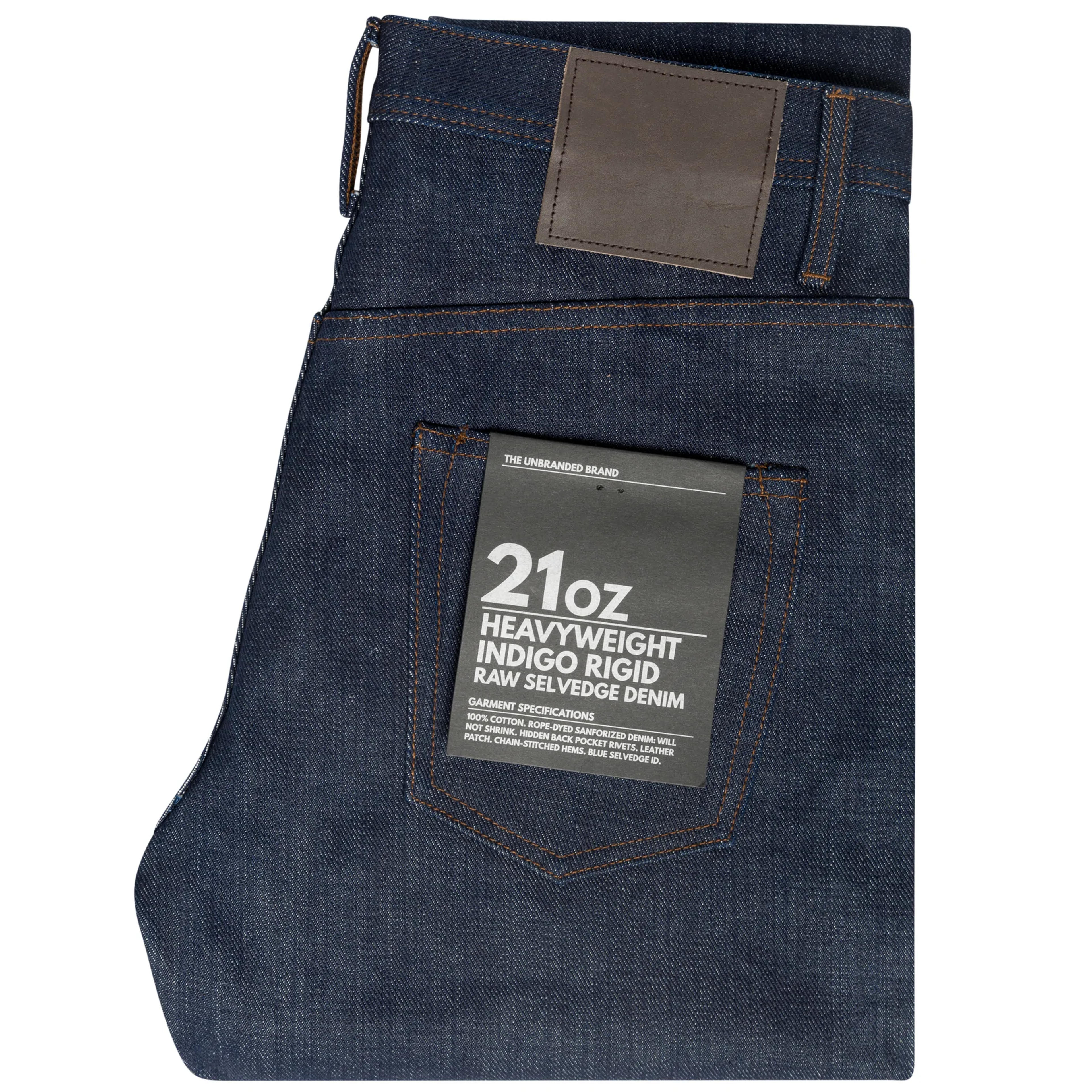 UB621 Relaxed Tapered Fit 21oz Heavyweight Indigo Selvedge Denim - 31