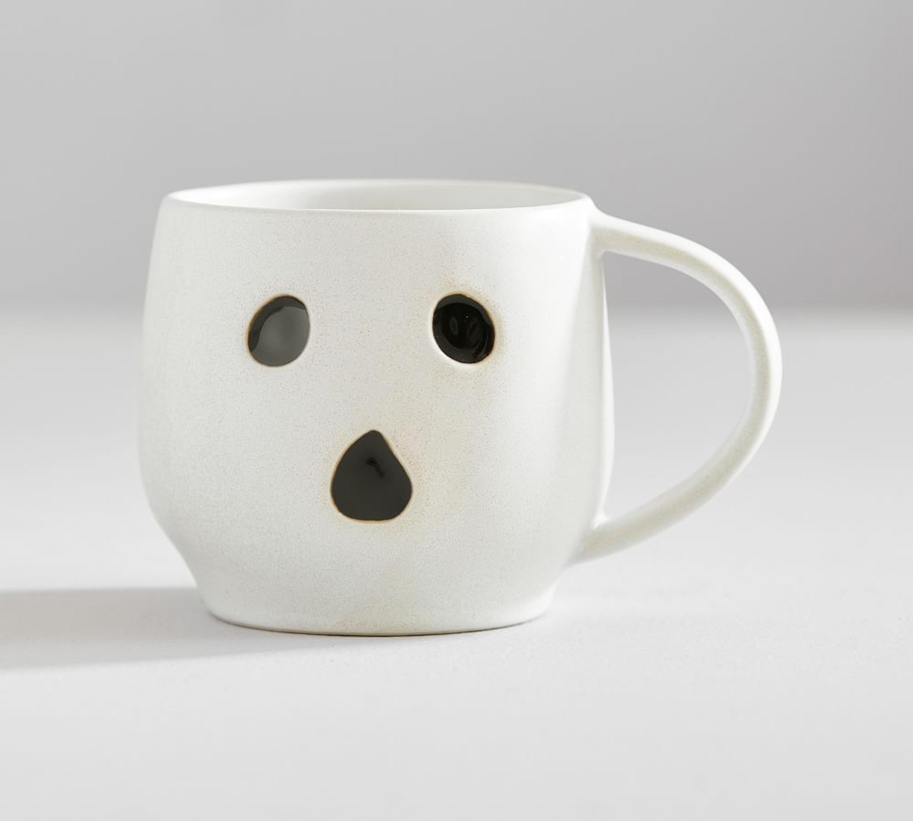 Ghost Shaped Stoneware Mugs, Set of 4 | Pottery Barn