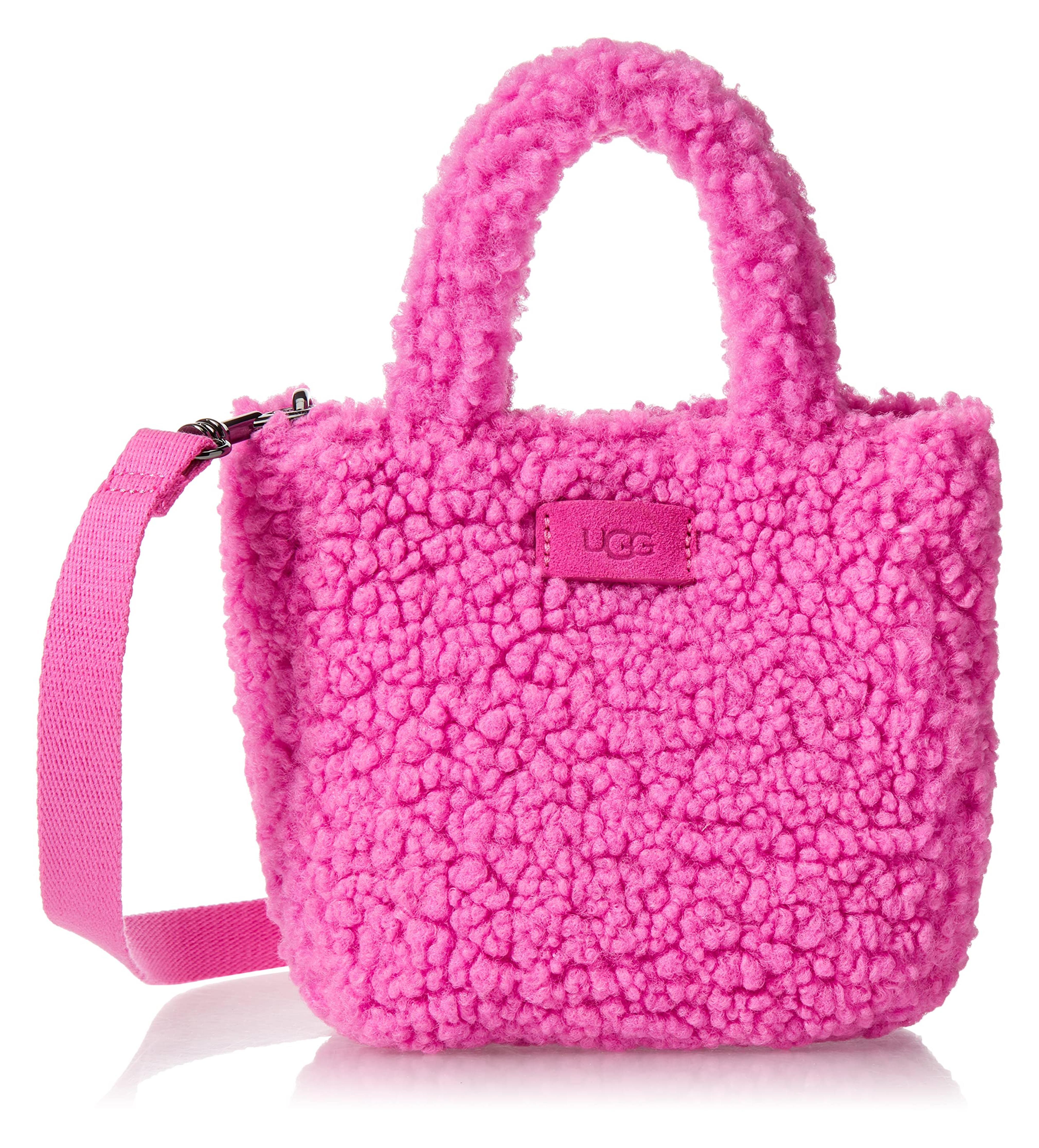 Amazon.com | UGG womens Maribel Mini Sherpa Cross Body Bag, Neon Pink, One Size US | Slippers