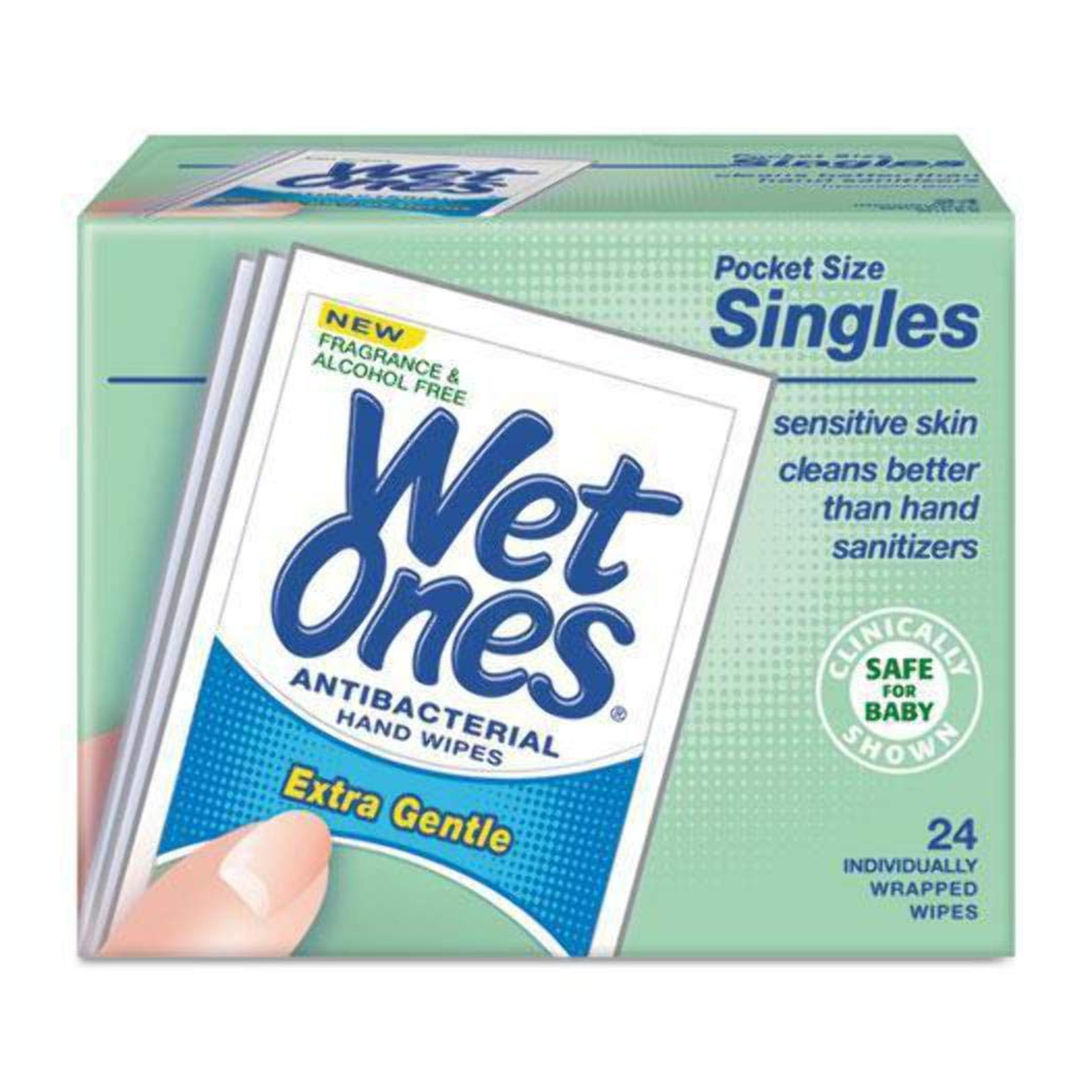 Amazon.com : WET ONES Sensitive Skin Hand Wipes, Singles Extra Gentle Fragrance & Alcohol Free 24 ea : Diaper Changing Products : Health & Household