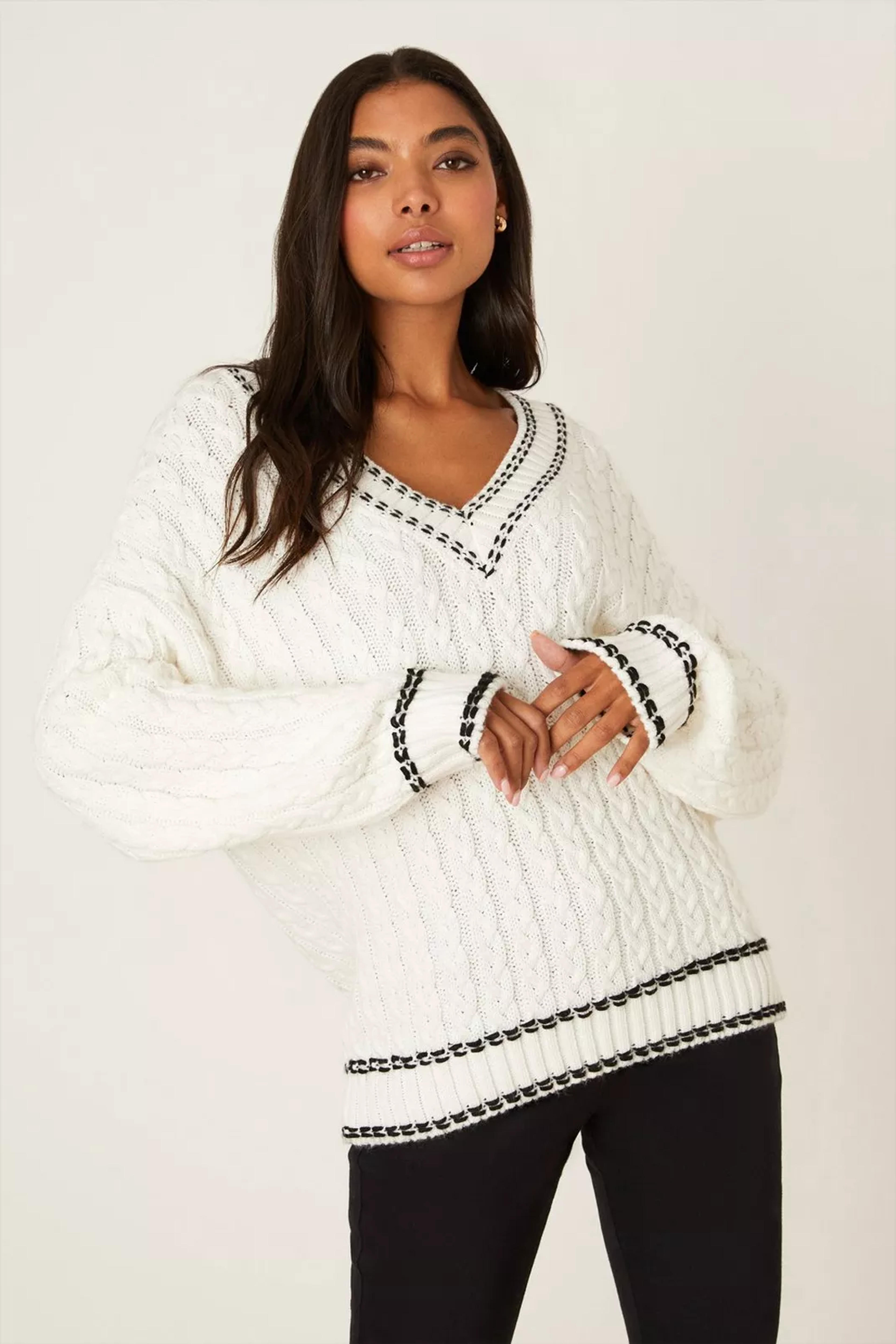 V Neck Oversized Jumper | Dorothy Perkins UK