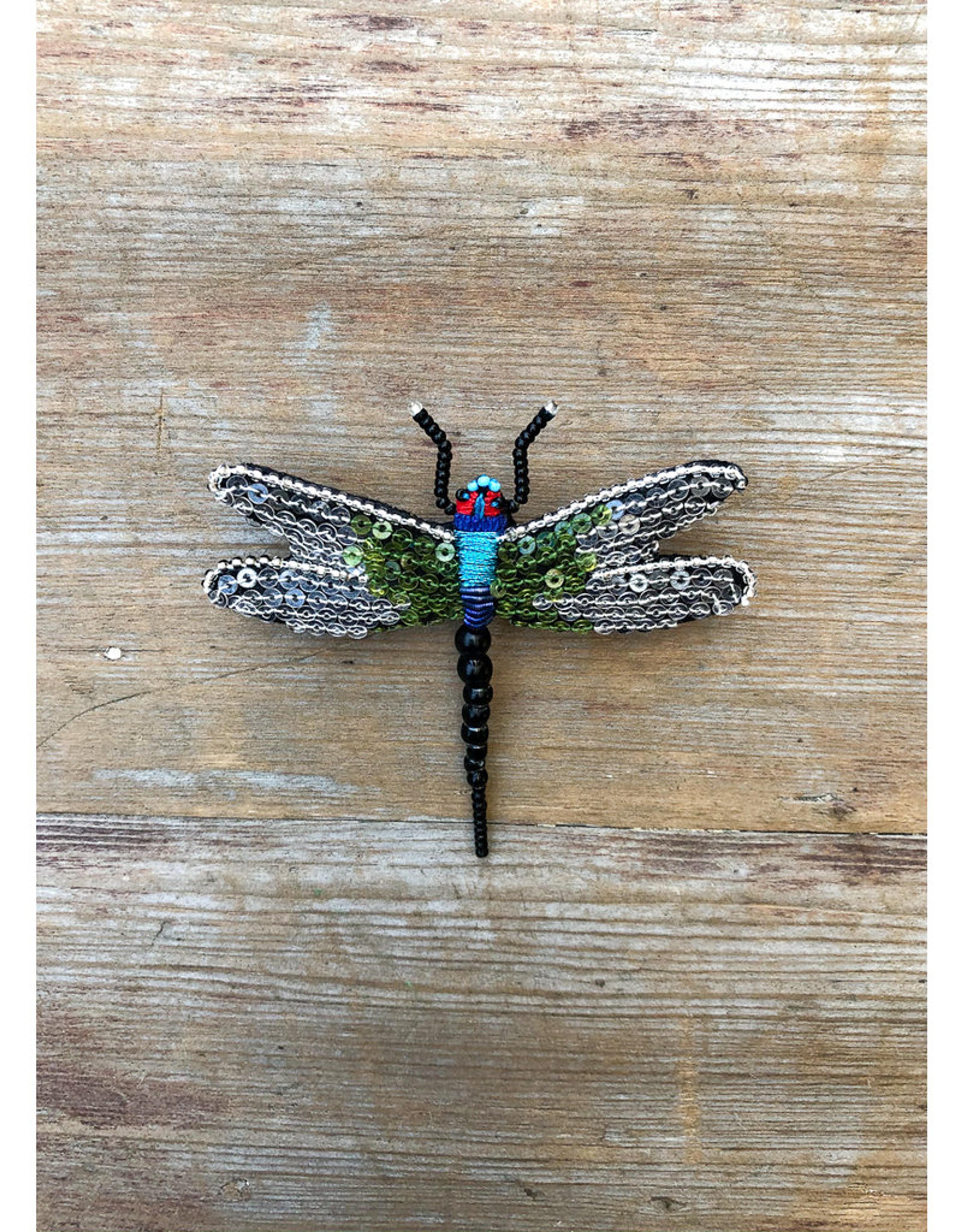 Beaded Dragonfly Brooch - The Birch Store