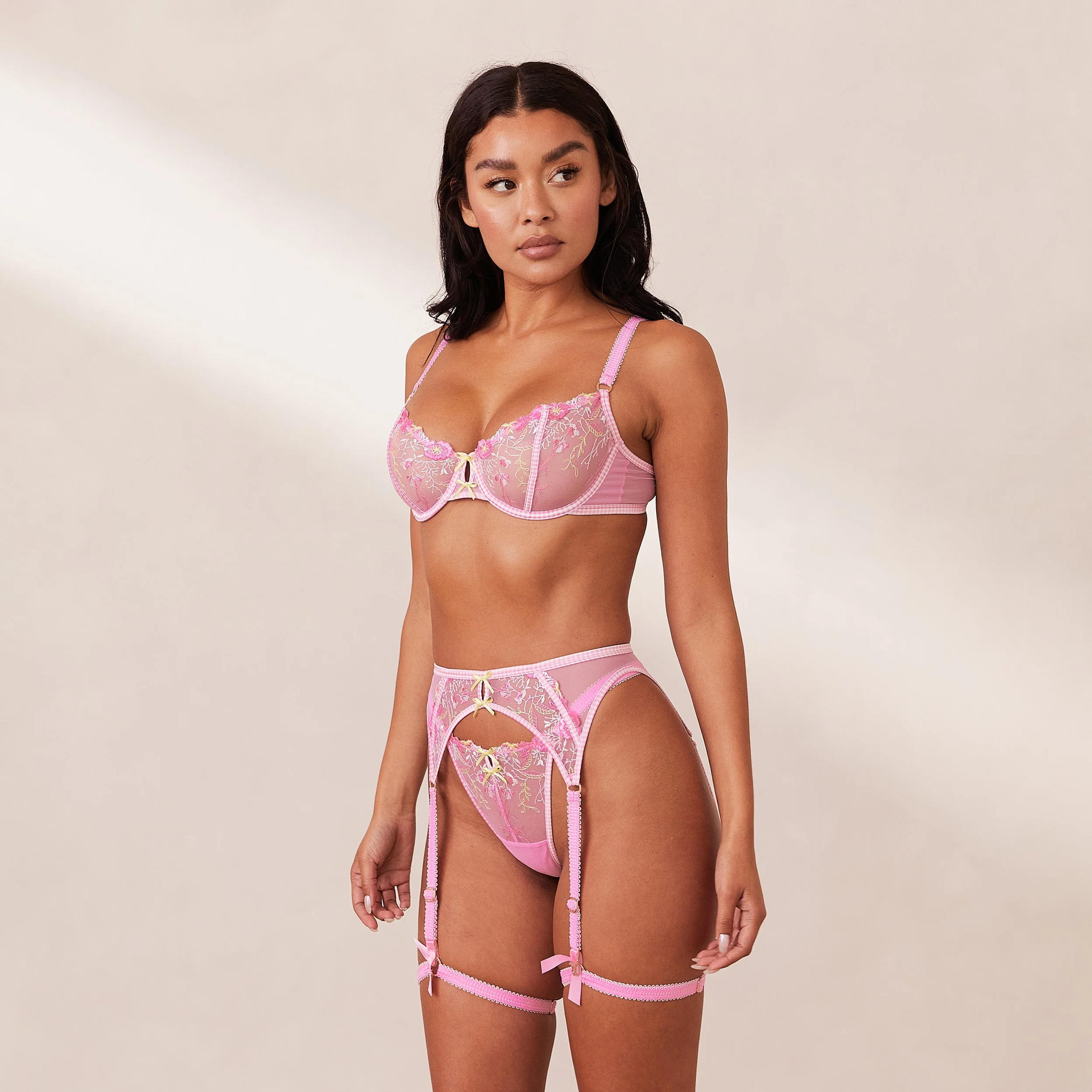 Nelly Intimates Set - Pink – Lounge Underwear