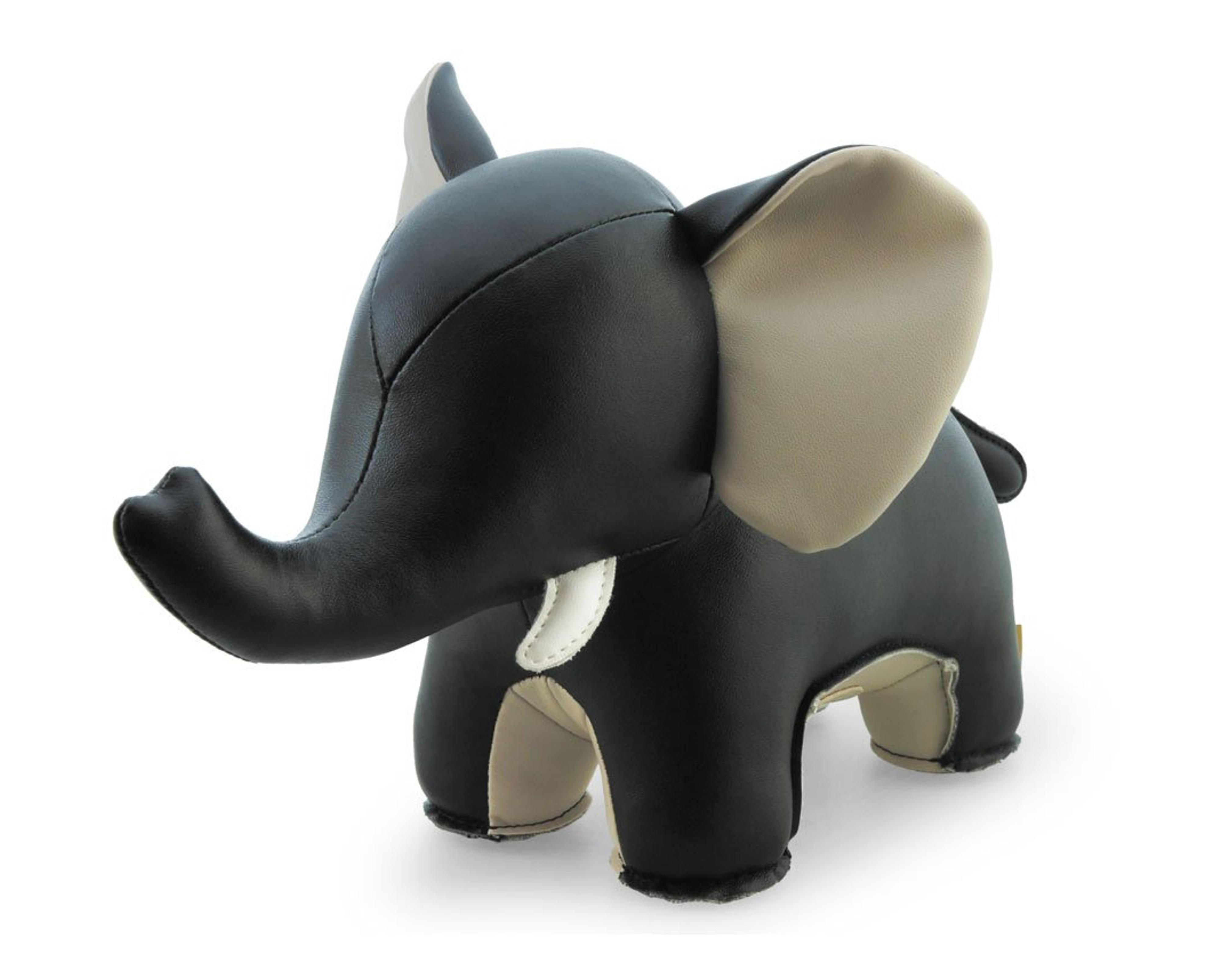 Zuny Series Elephant (Abby II) Black Animal Bookend