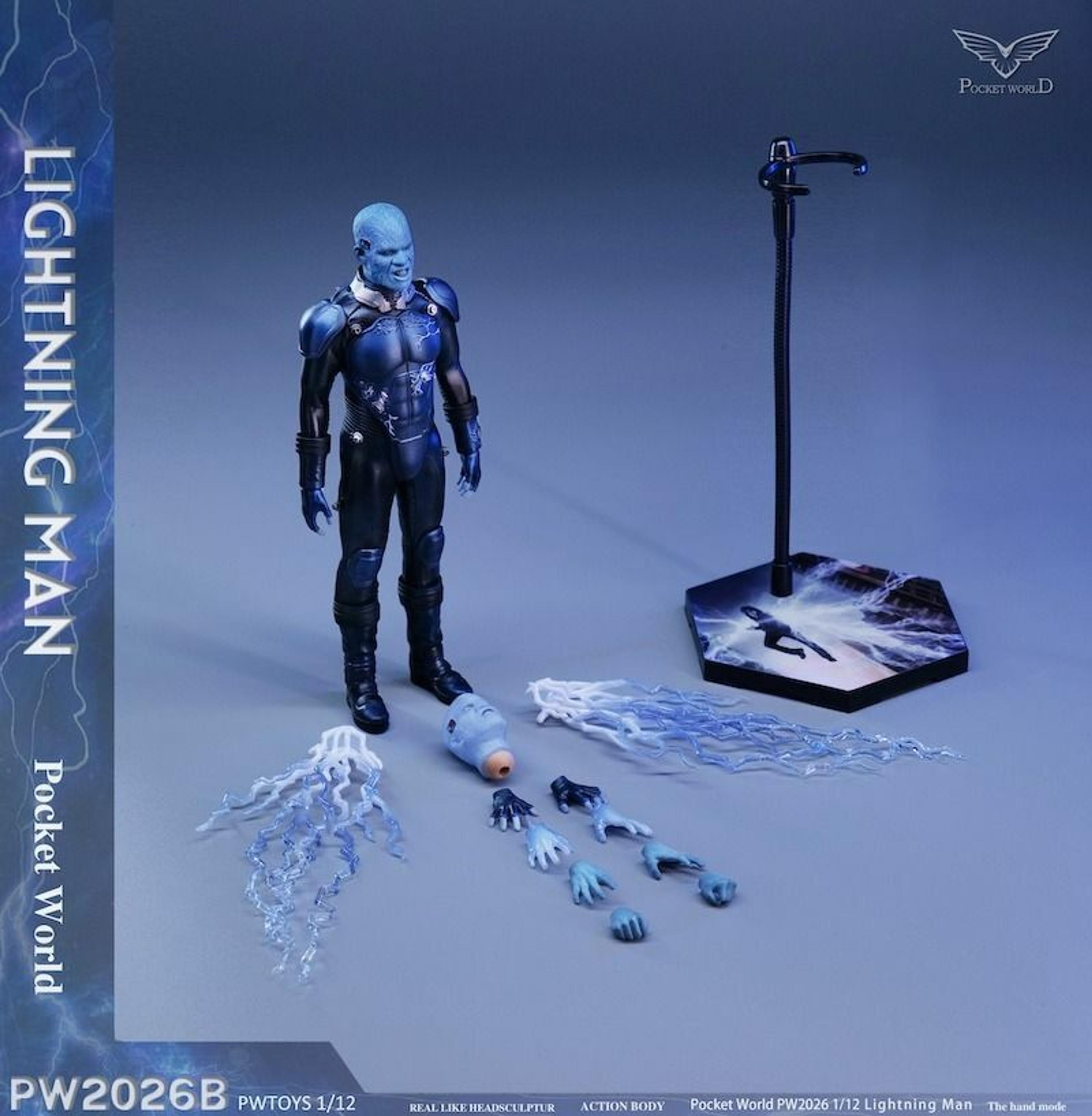 (Pre-order)PWTOYS 1/12 Lightning Man Action Figure (Pw