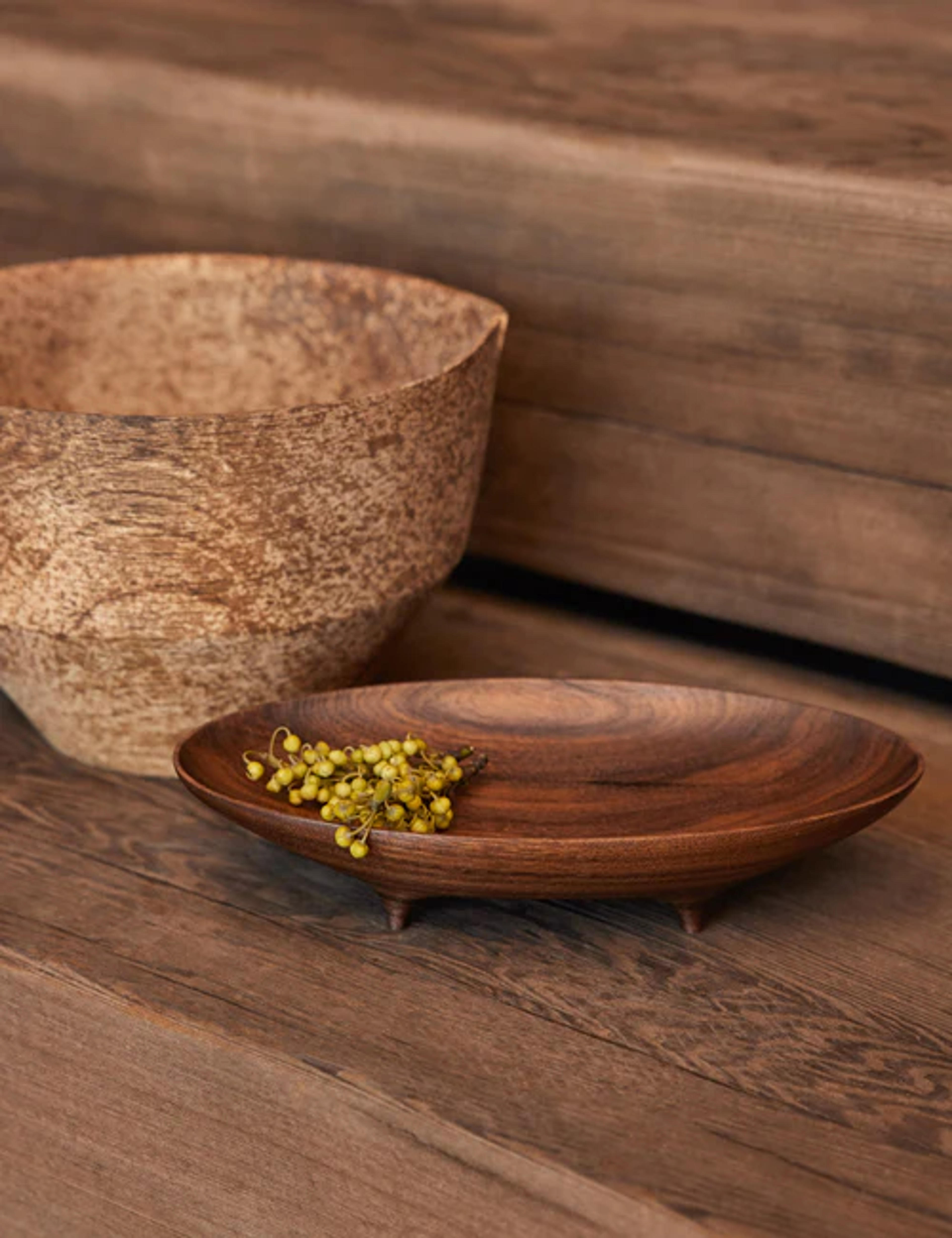 Black Walnut Oval Footed Vessel by Namu Home Goods