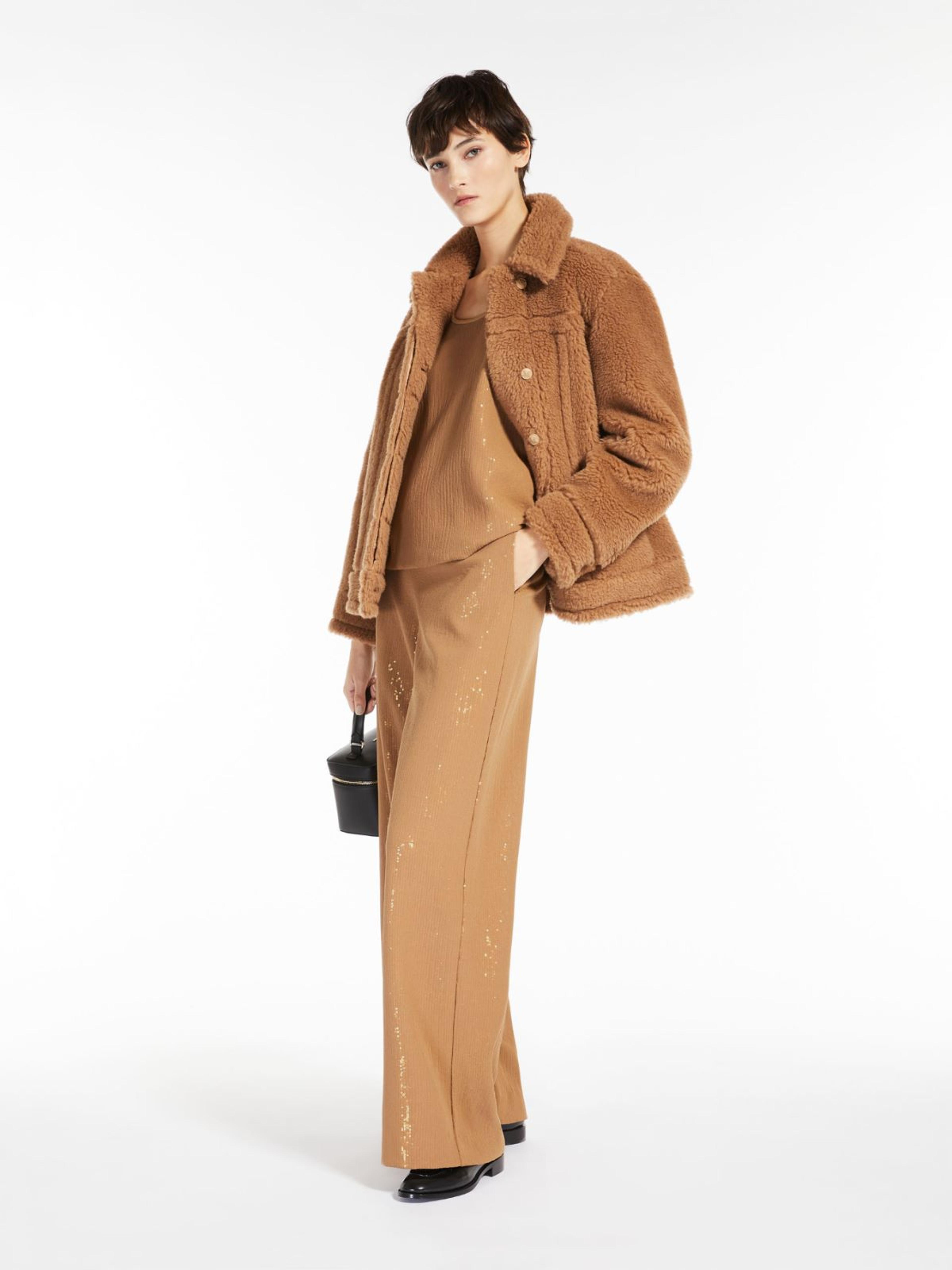 Max Mara | Woman - Short Jacket in Teddy Fabric - Camel - Size 6