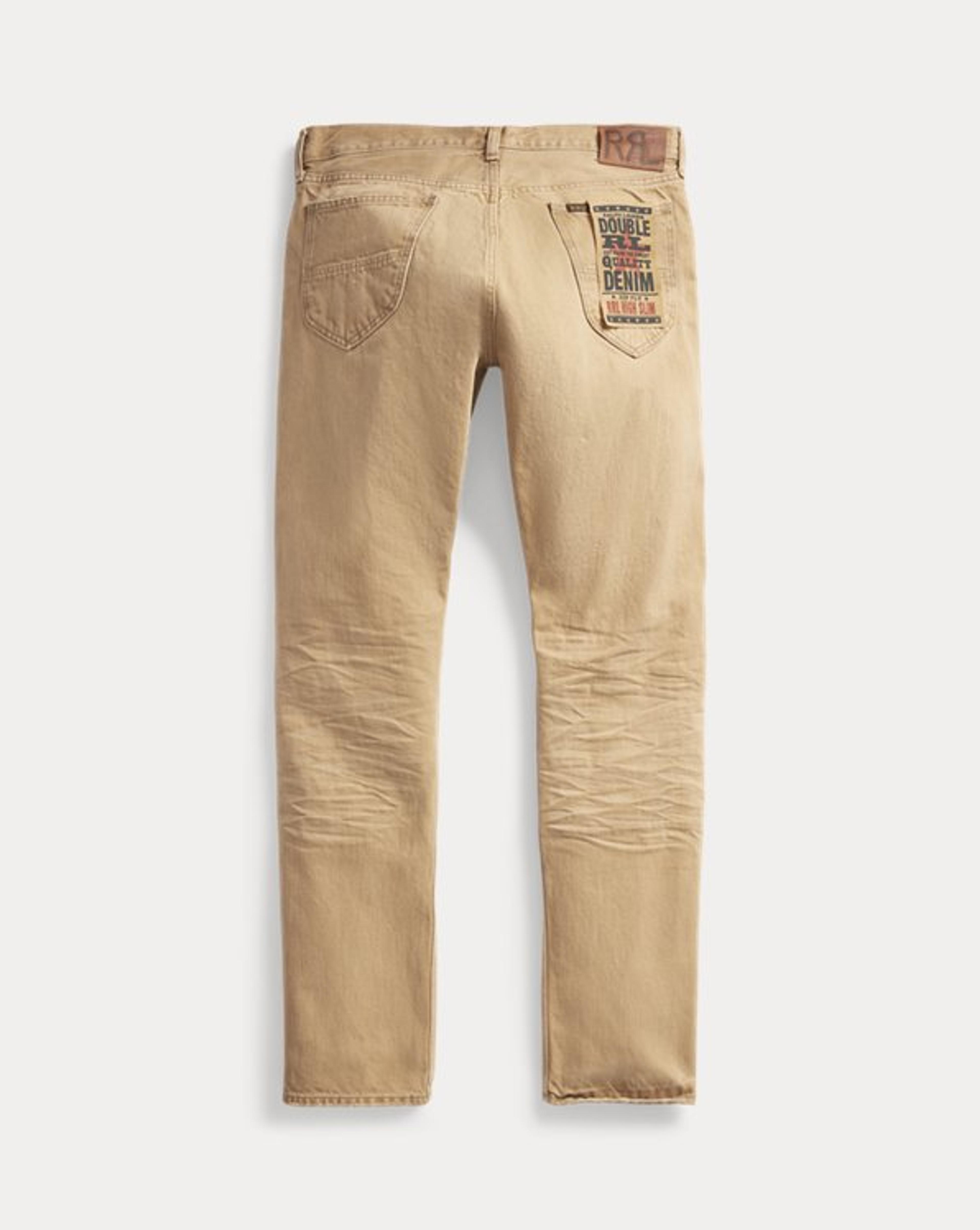 High Slim Faded Tan Jean