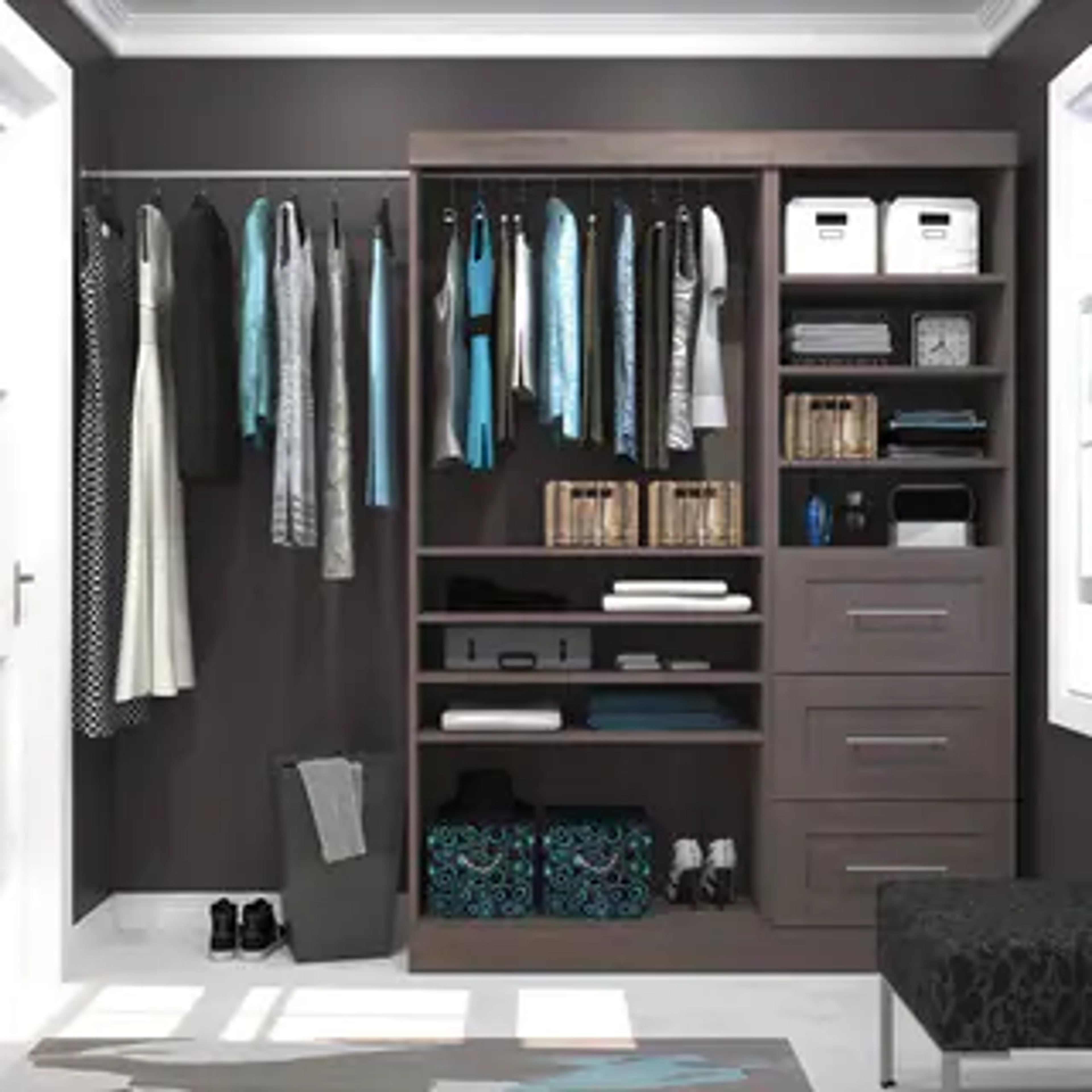 Pur by Bestar 61-inch Classic Complete Closet Organizer Kit - 61" - On Sale - Overstock - 9626534