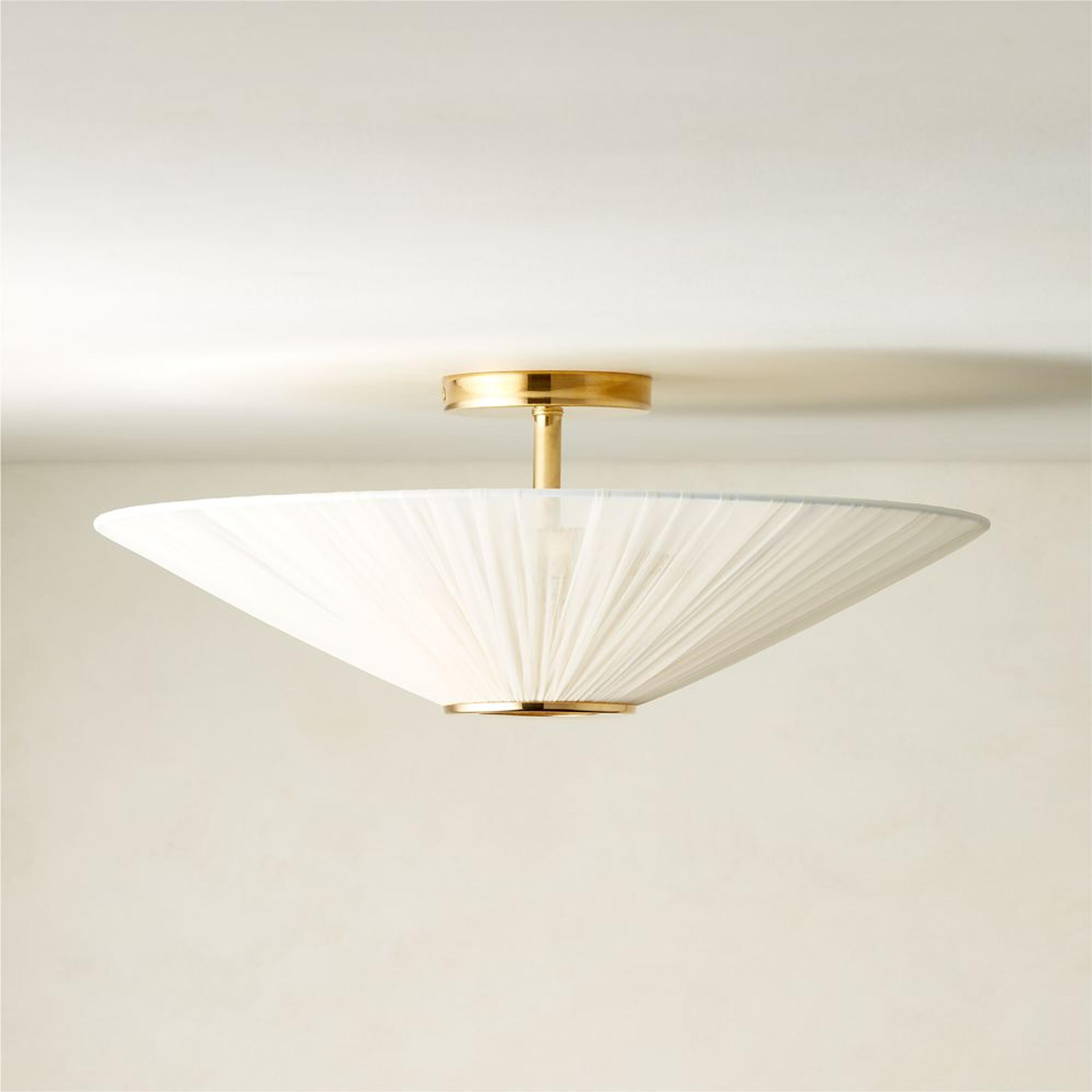 Goldie Nylon-Wrapped Flush Mount Light