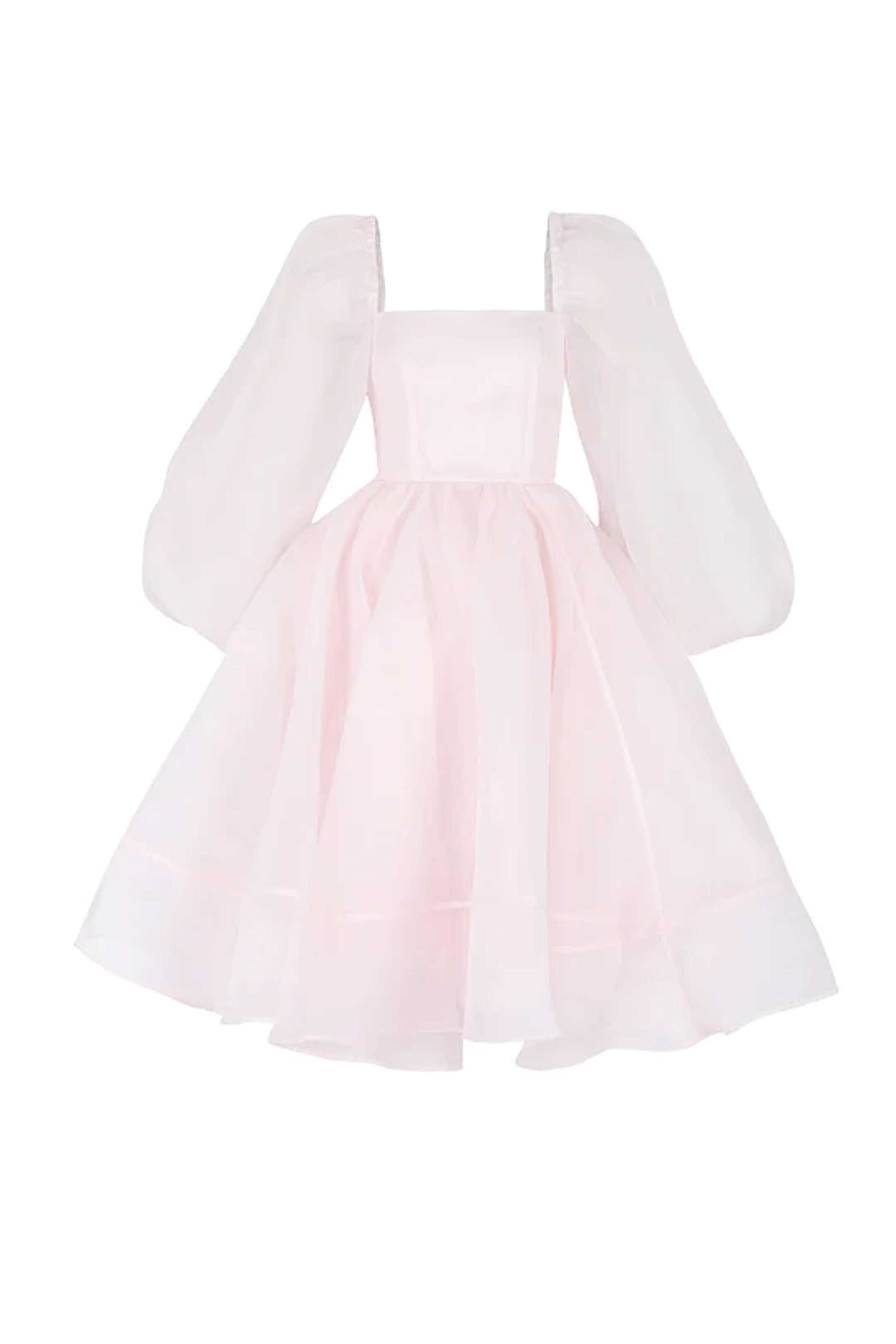 The Blush Angel Mini Bustle Dress – Selkie