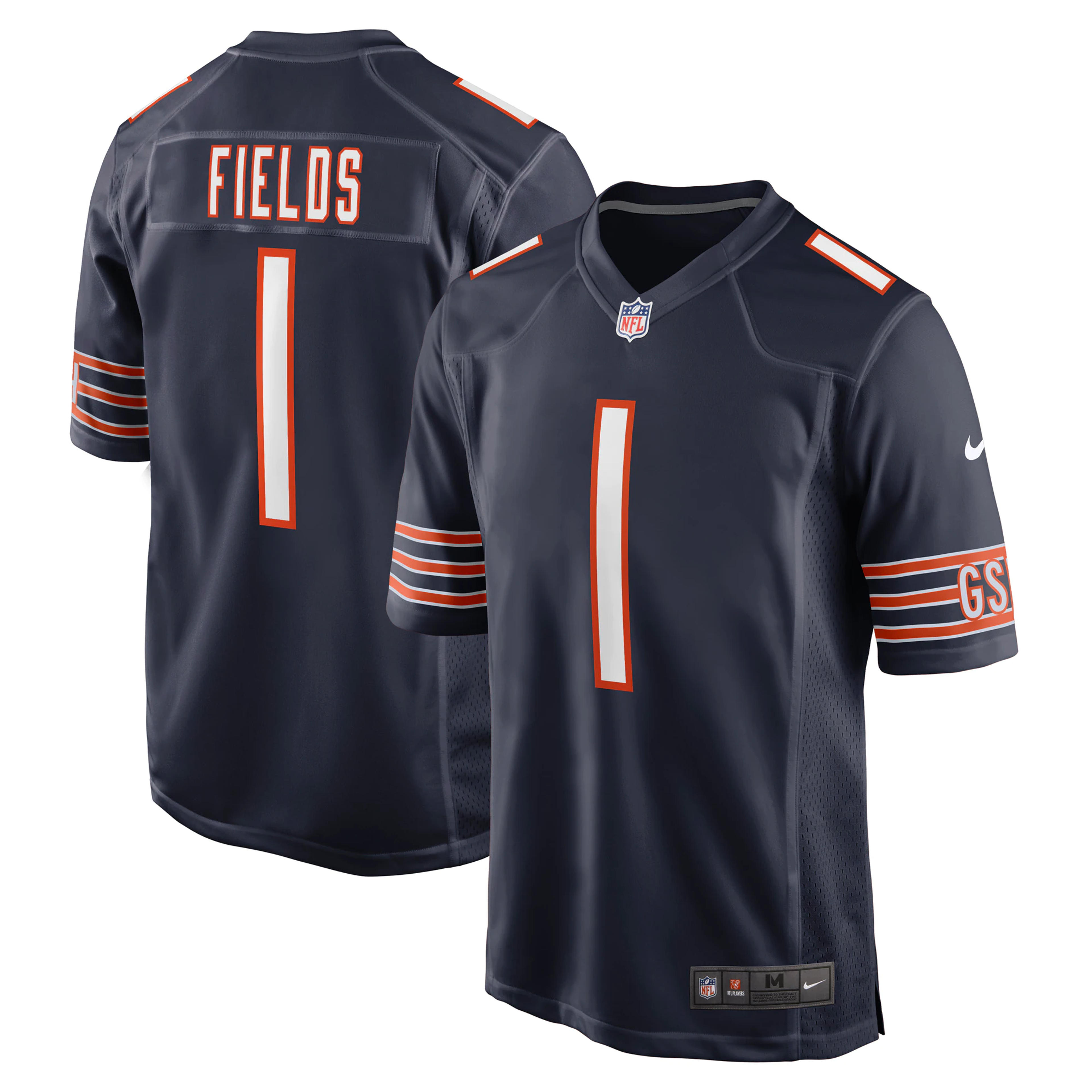Youth Chicago Bears Justin Fields Nike Navy Game Jersey