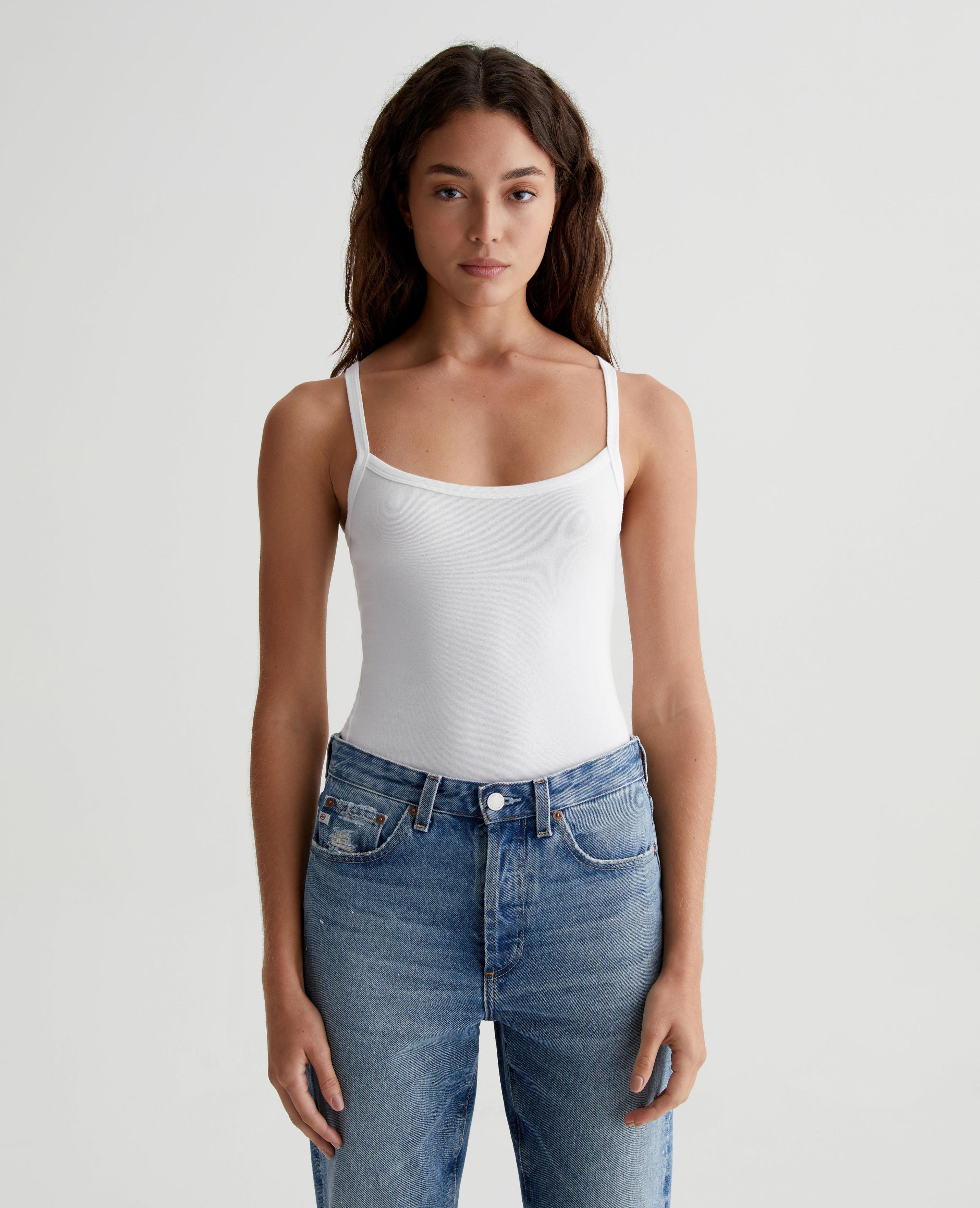 Wittney Tank in Ex-White at AG Jeans Official Store