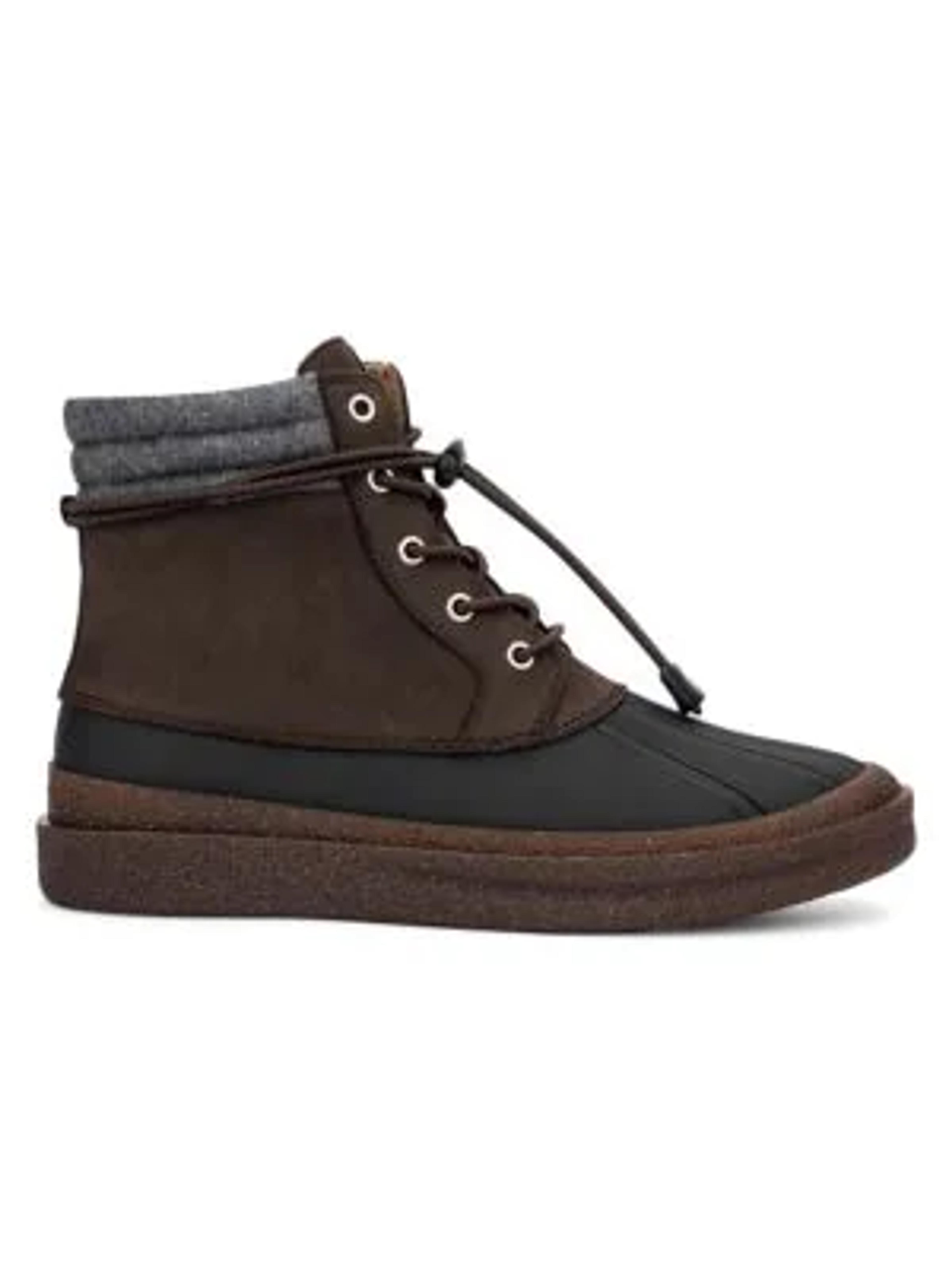 Hybrid Green Label High-Top Recycled Leather Boots on SALE