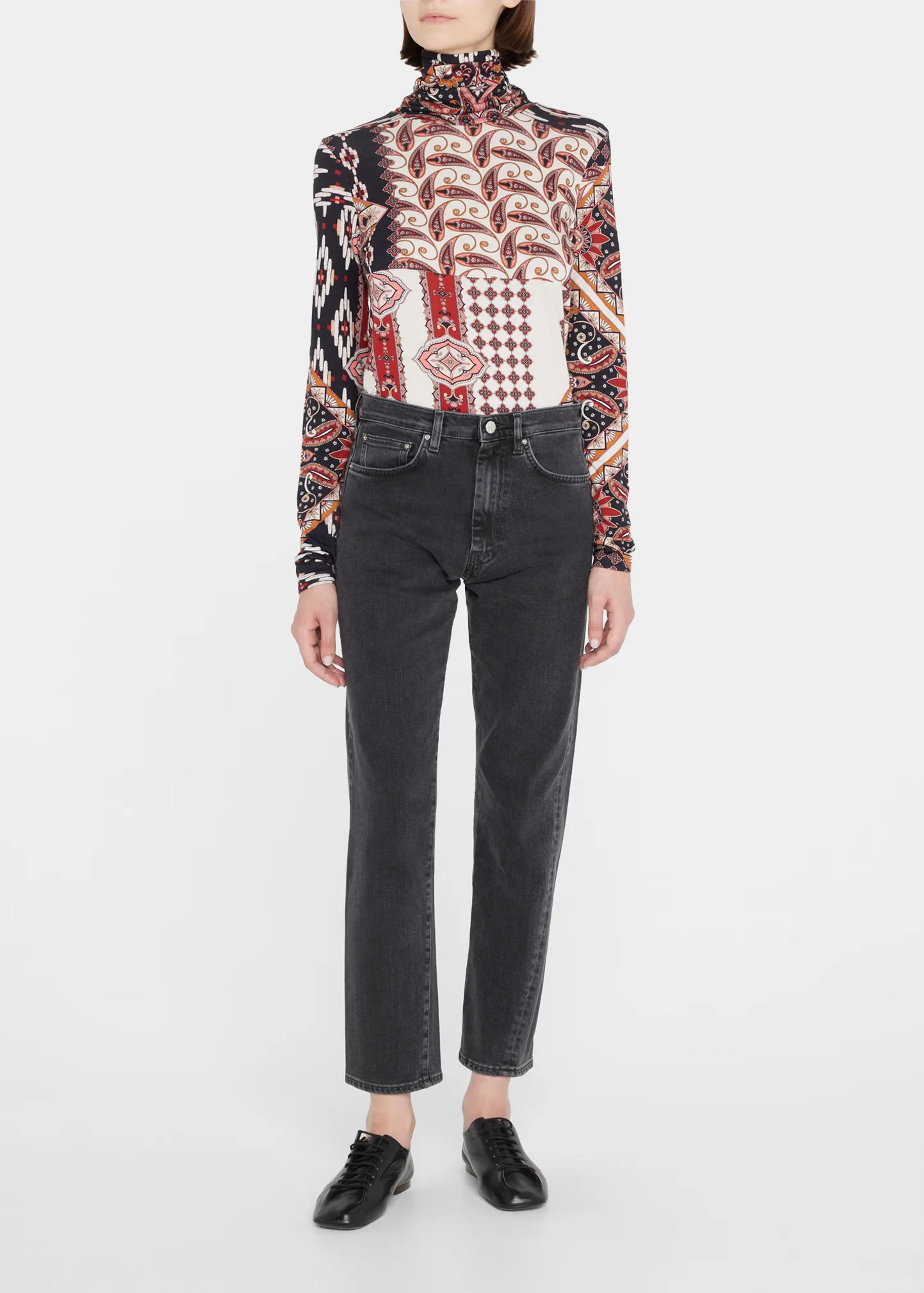 Cara Cara Piper Printed Cotton Turtleneck Top - Bergdorf Goodman