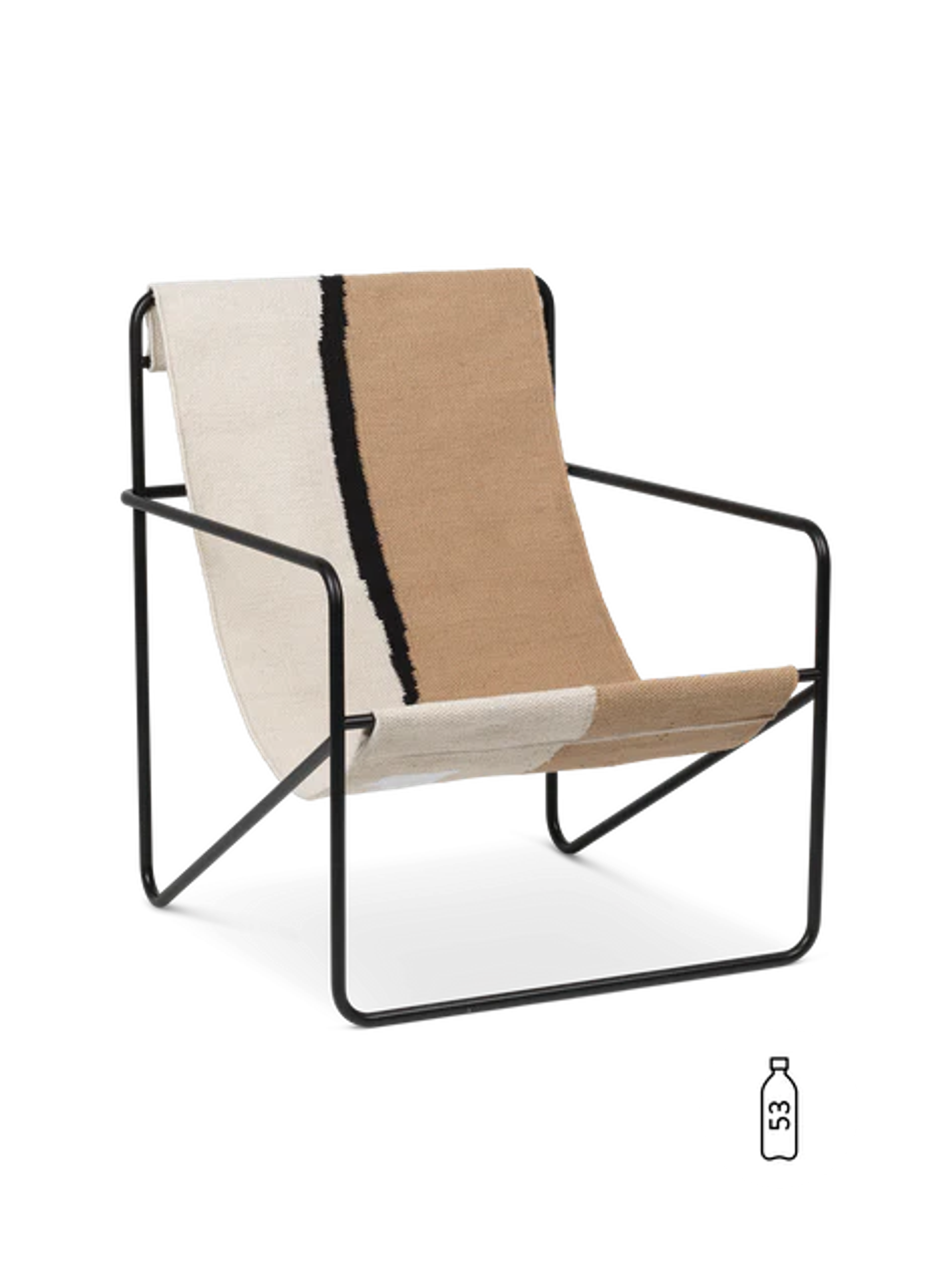 Desert Lounge Chair - Black/Soil by ferm LIVING