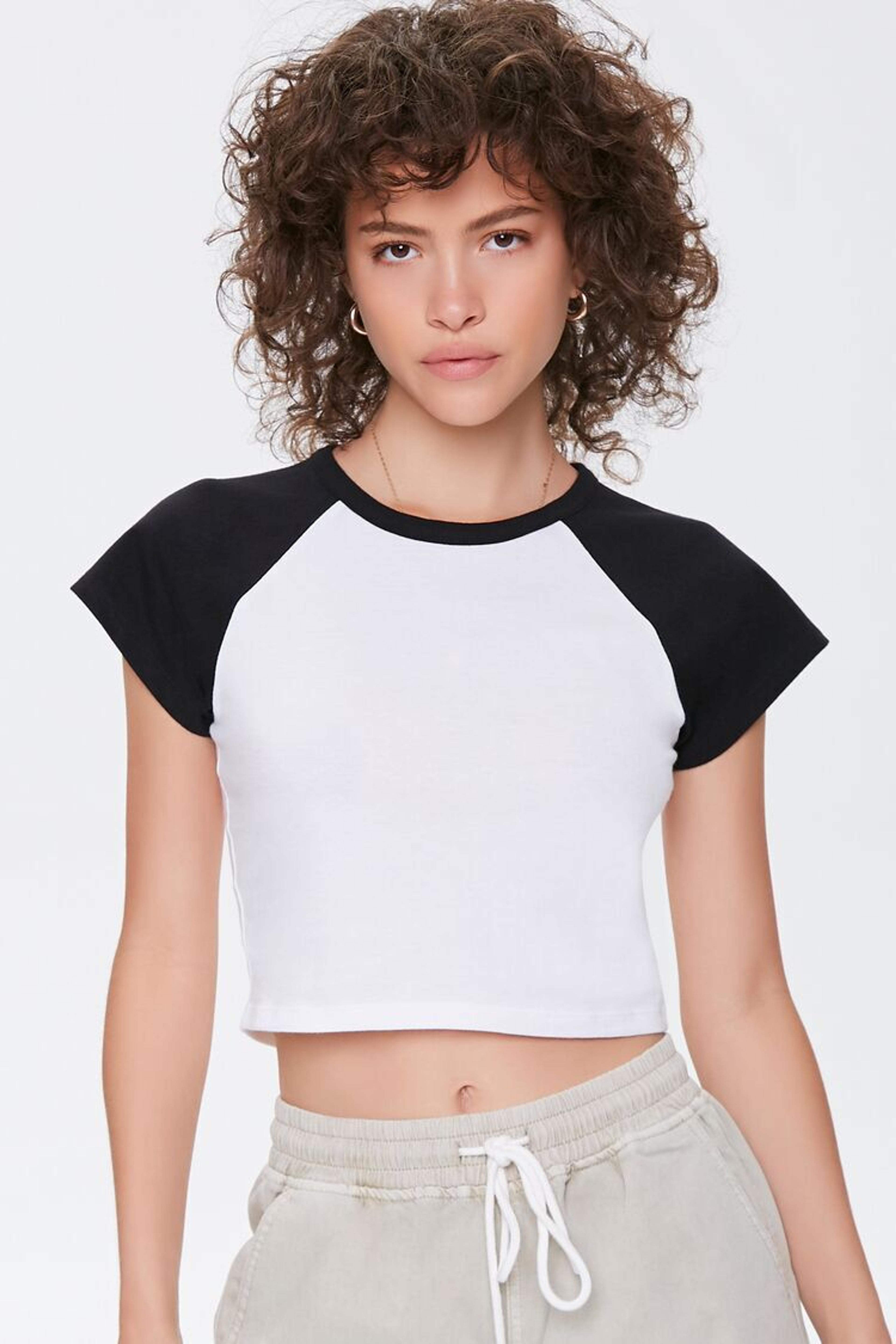 Cropped Raglan Tee