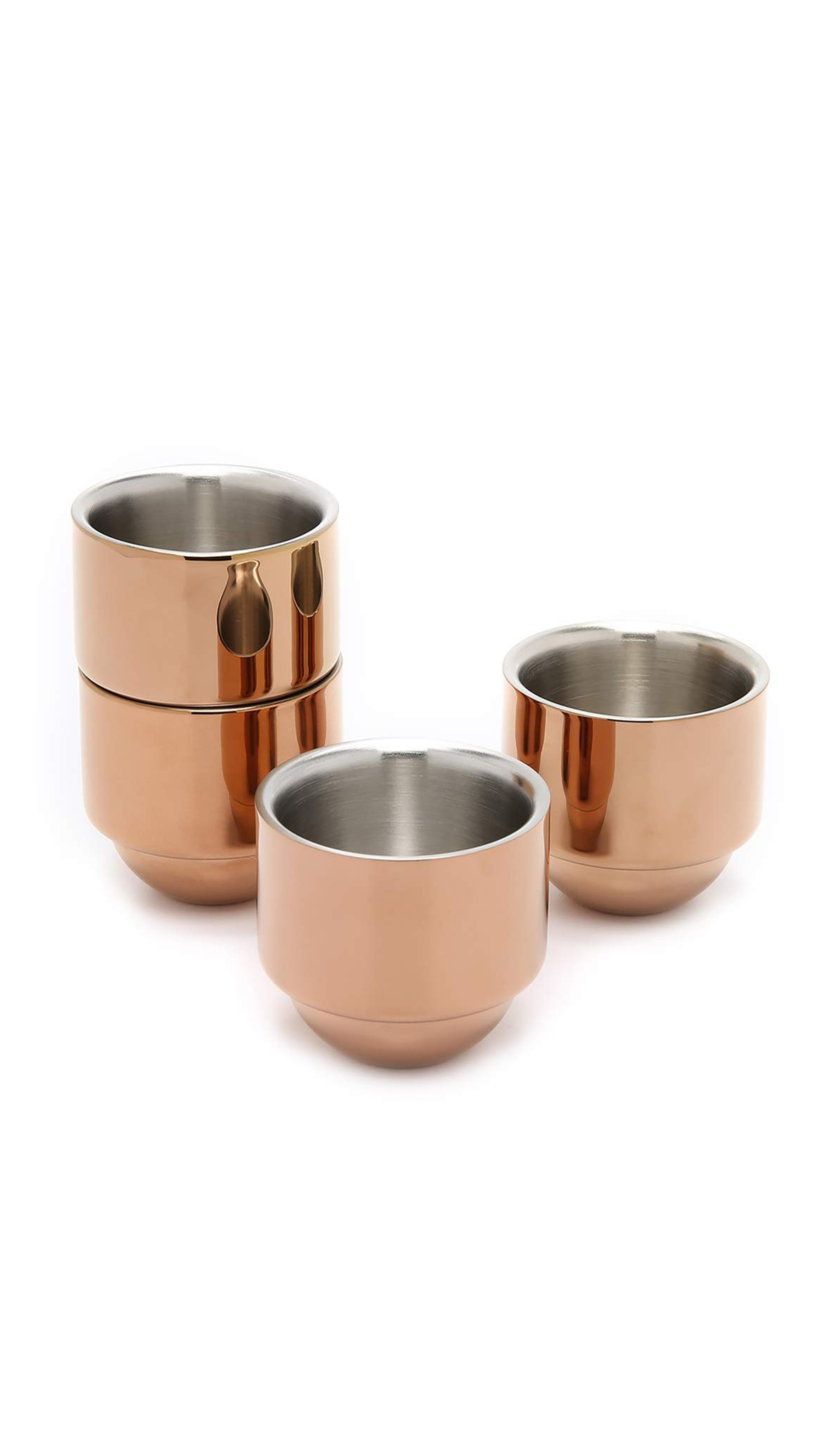 Tom Dixon Brew Espresso Cups, Copper, One Size