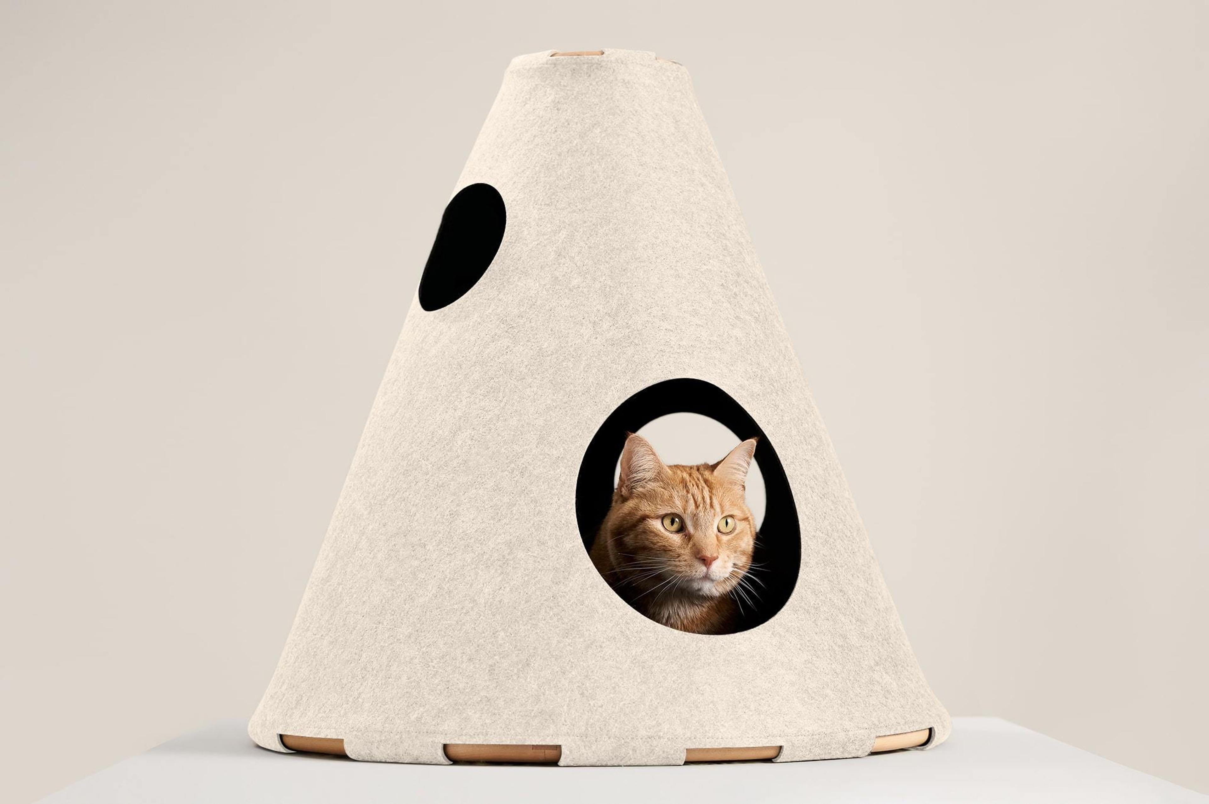 Peekaboo Cat Bed - Cream