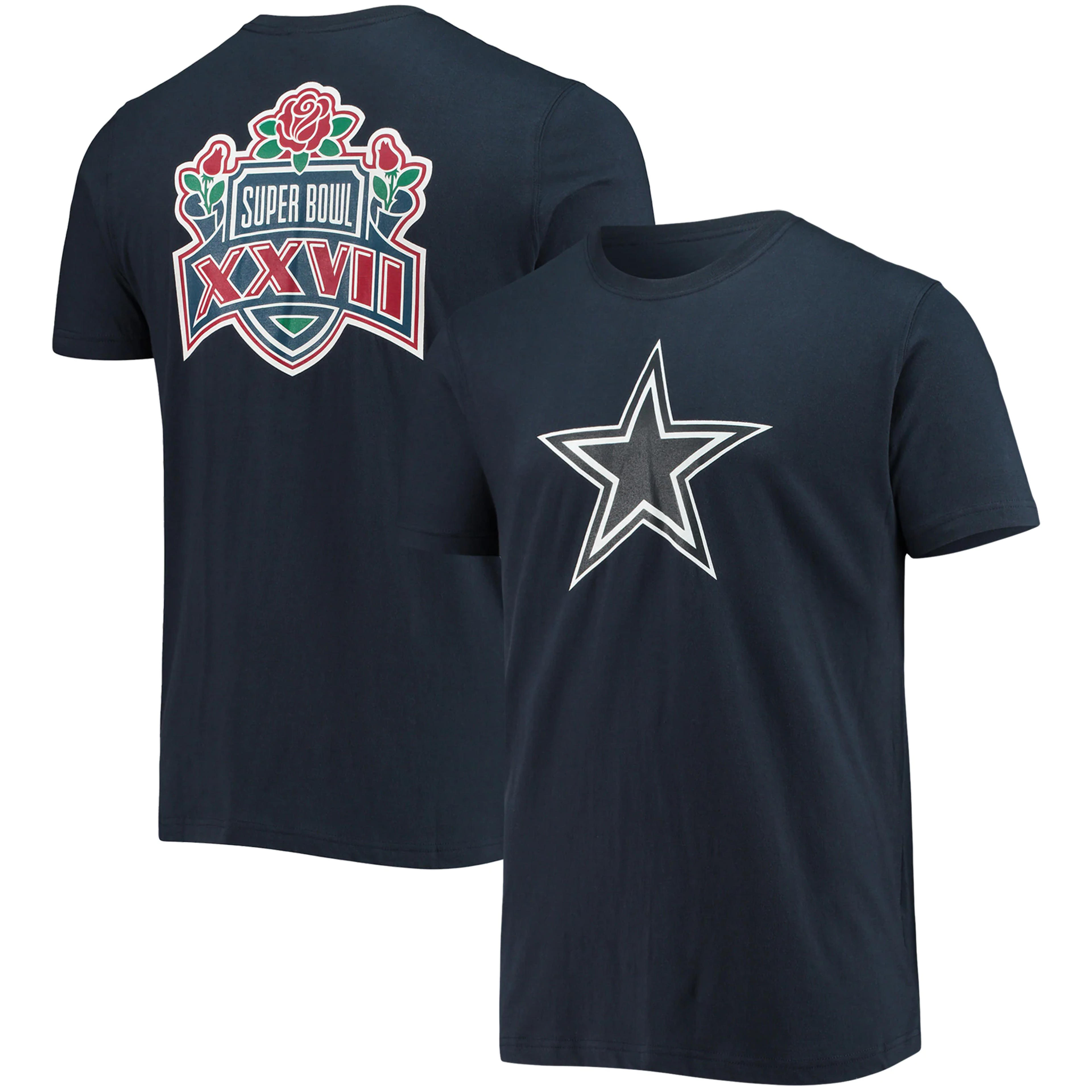 New Era Dallas Cowboys Navy Super Bowl XXVII T-Shirt