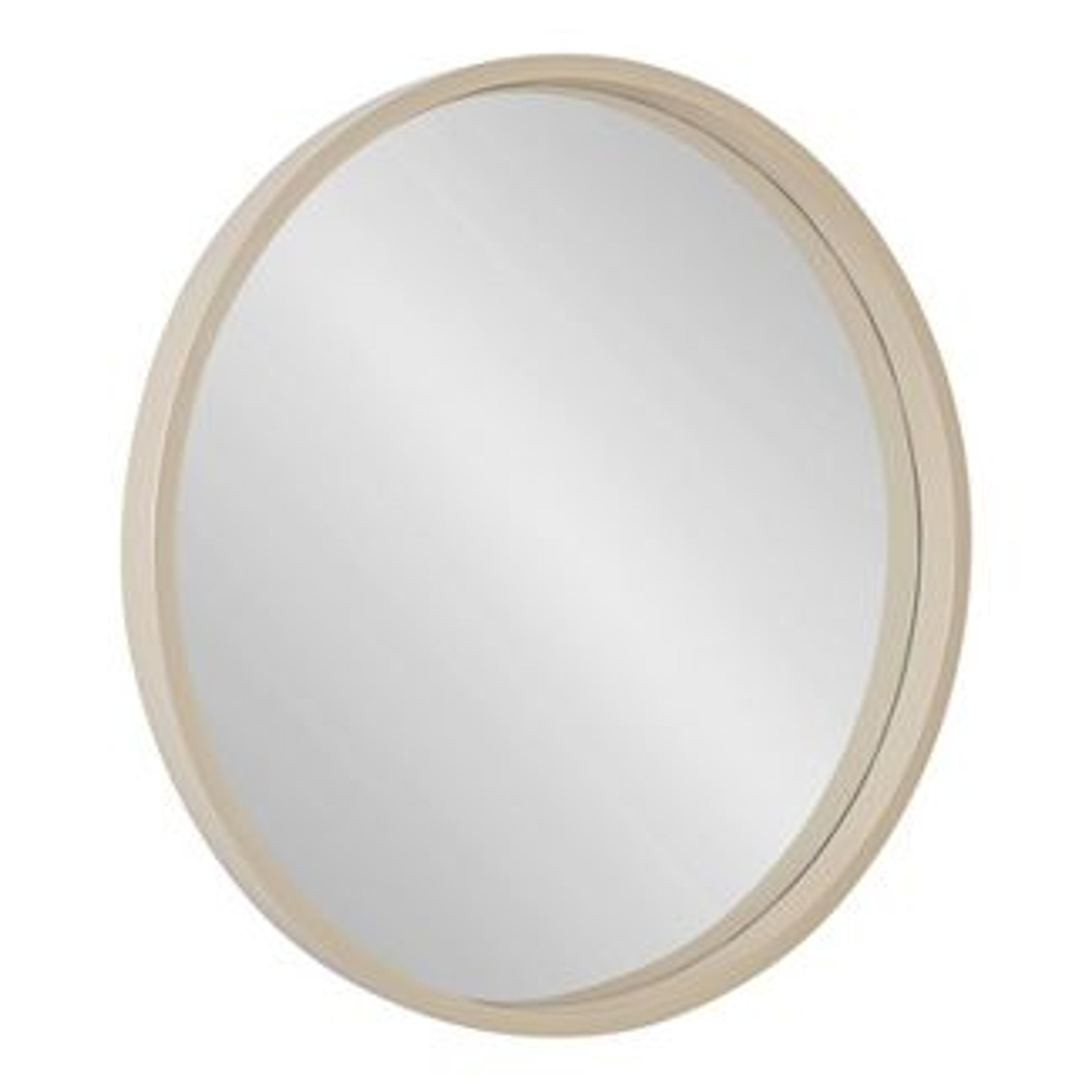 Travis Round Wood Accent Wall Mirror - Kate And Laurel All Things Decor : Target