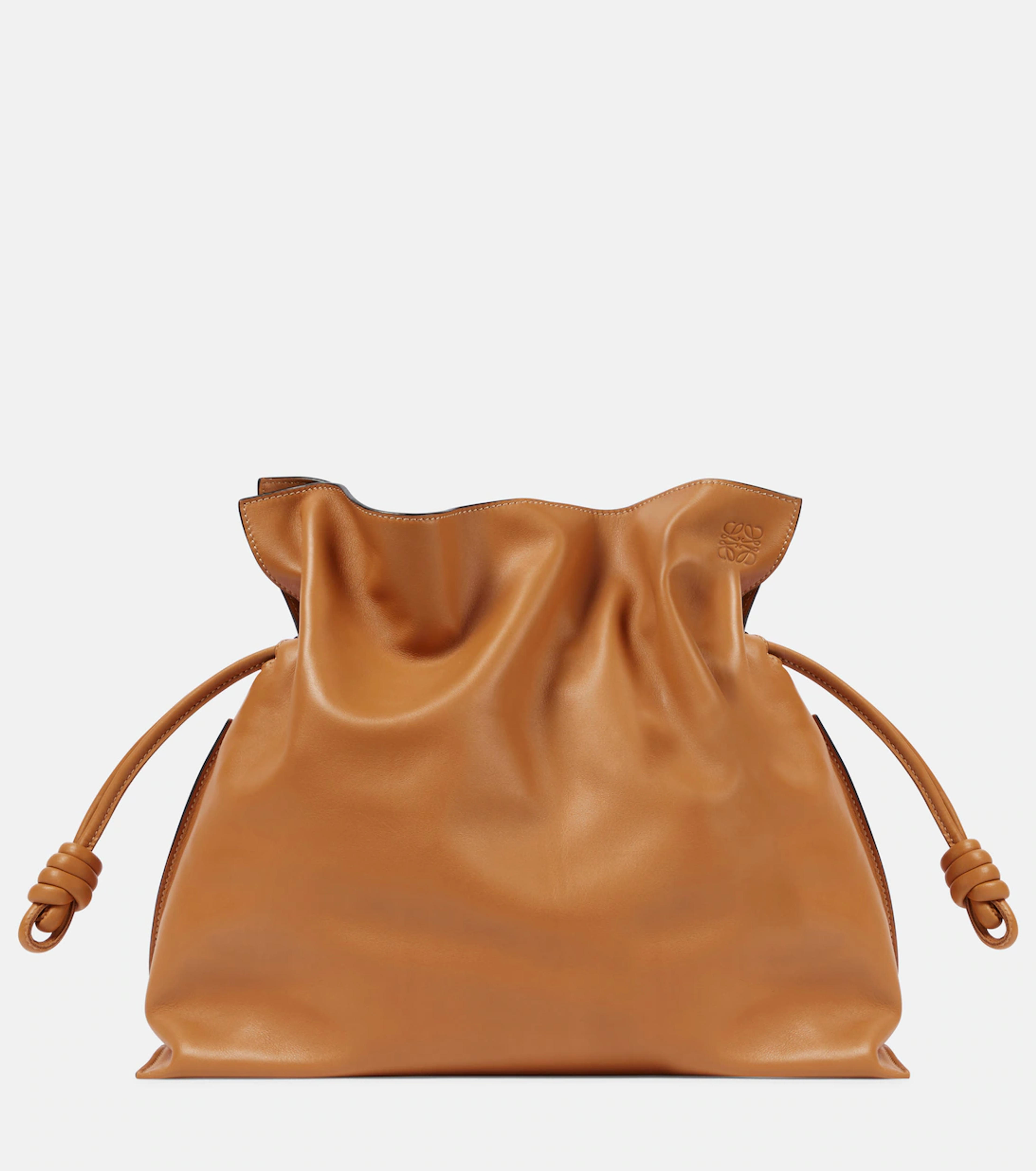 Flamenco XL Leather Shoulder Bag in Brown - Loewe | Mytheresa