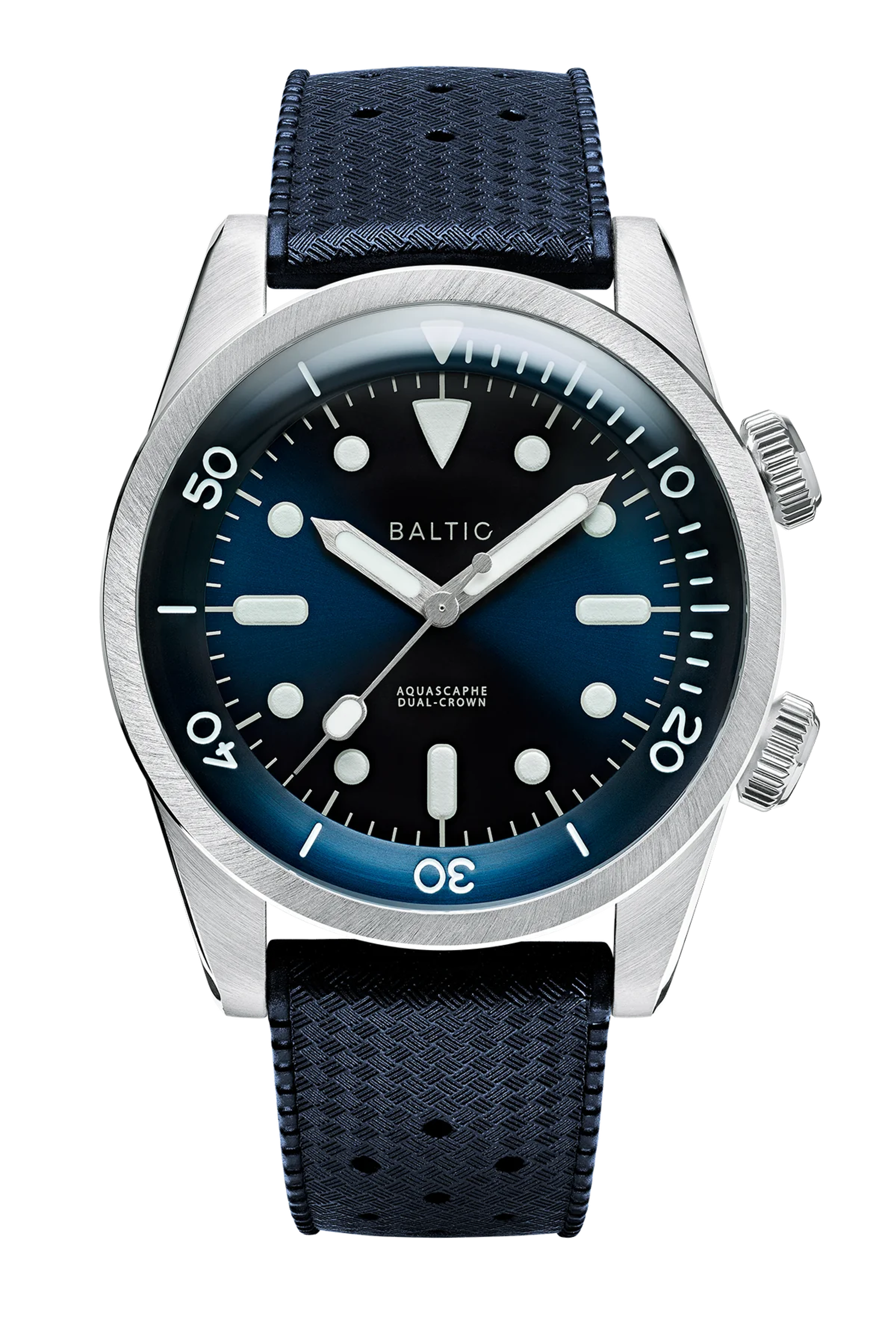 Aquascaphe Dual-Crown Blue - Baltic Watches