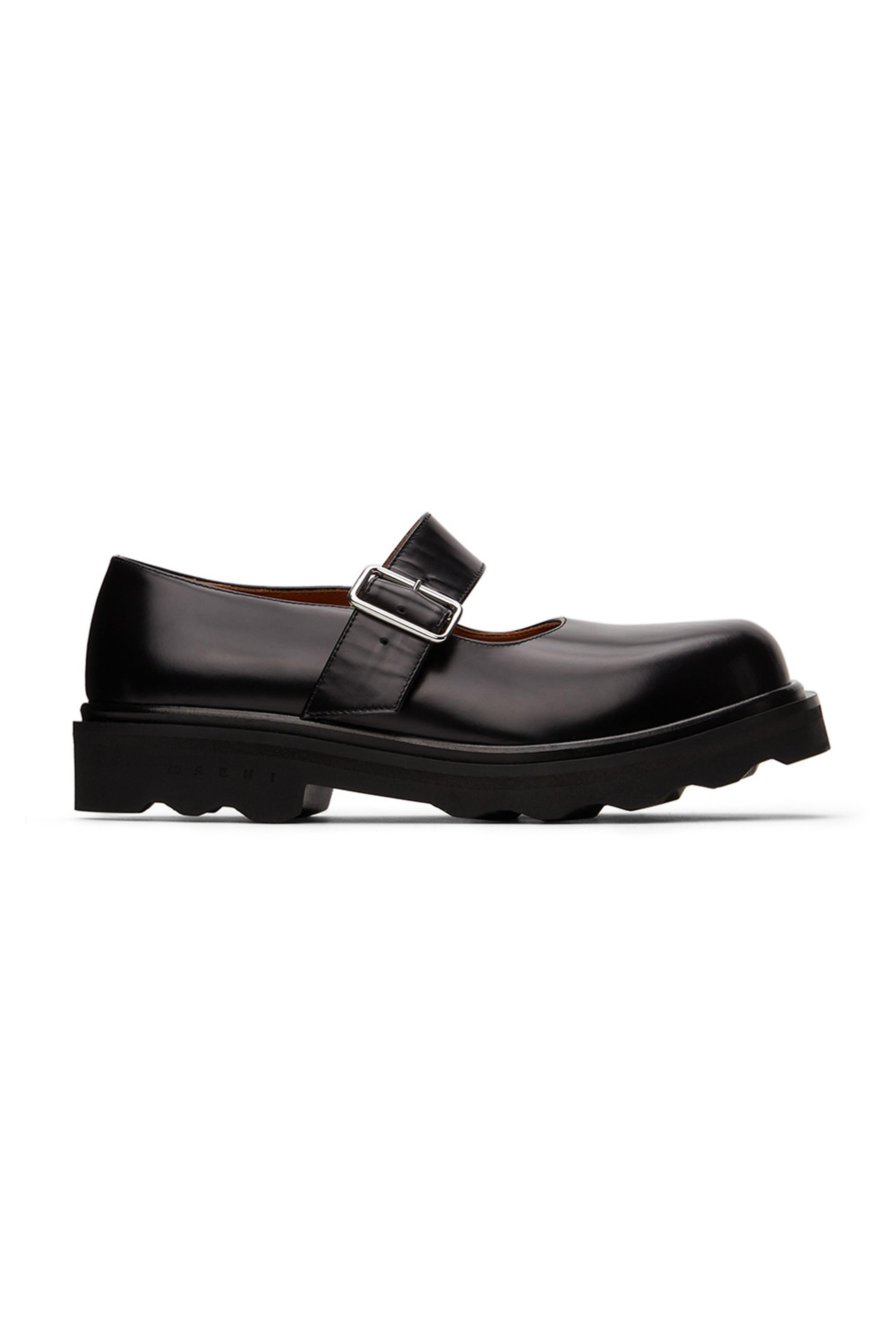 Black Mary Jane Oxfords by Marni on Sale