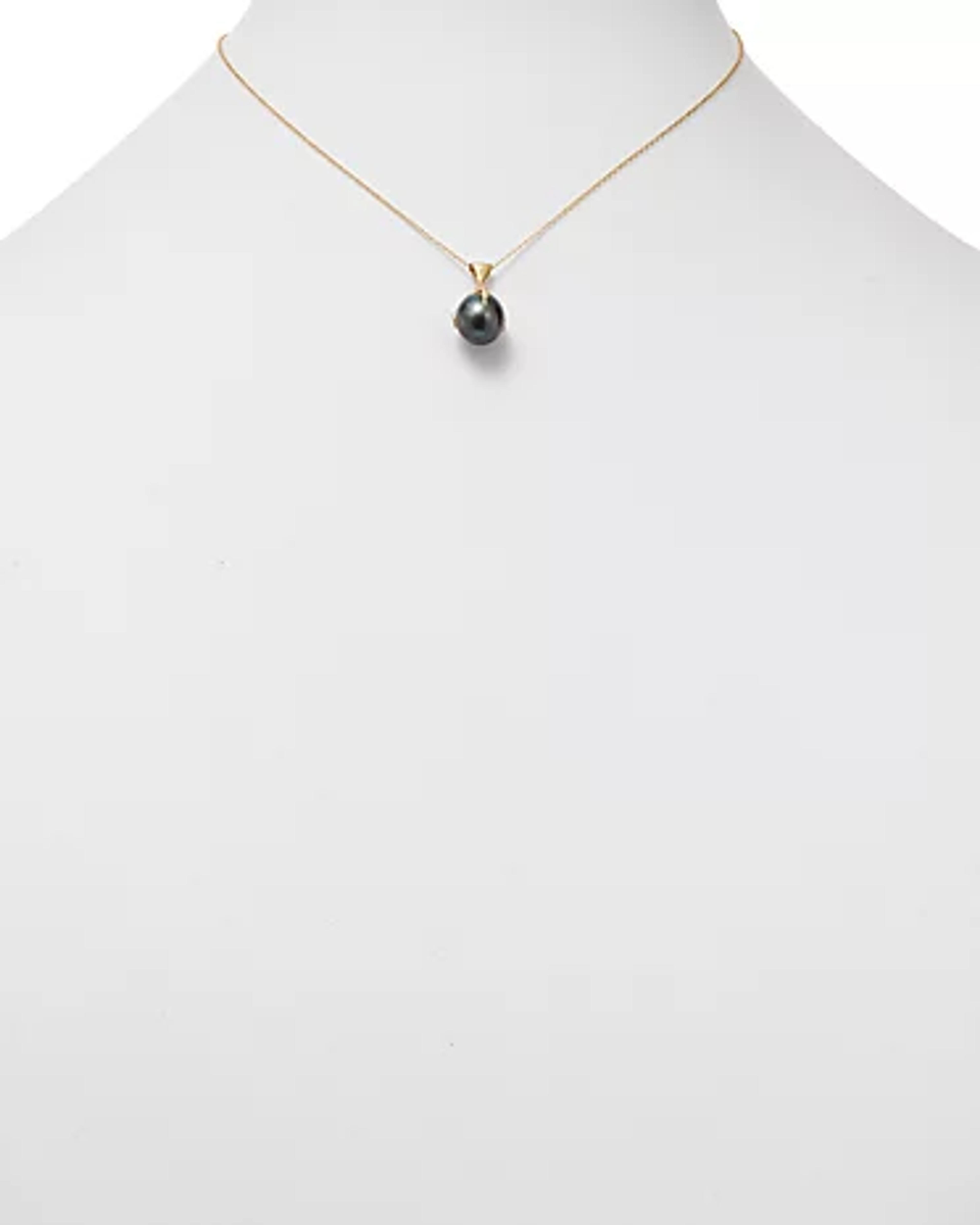 ANNETTE FERDINANDSEN DESIGN 18K Yellow Gold Black Tahitian Pearl Claw Pendant Necklace, 18" | Bloomingdale's