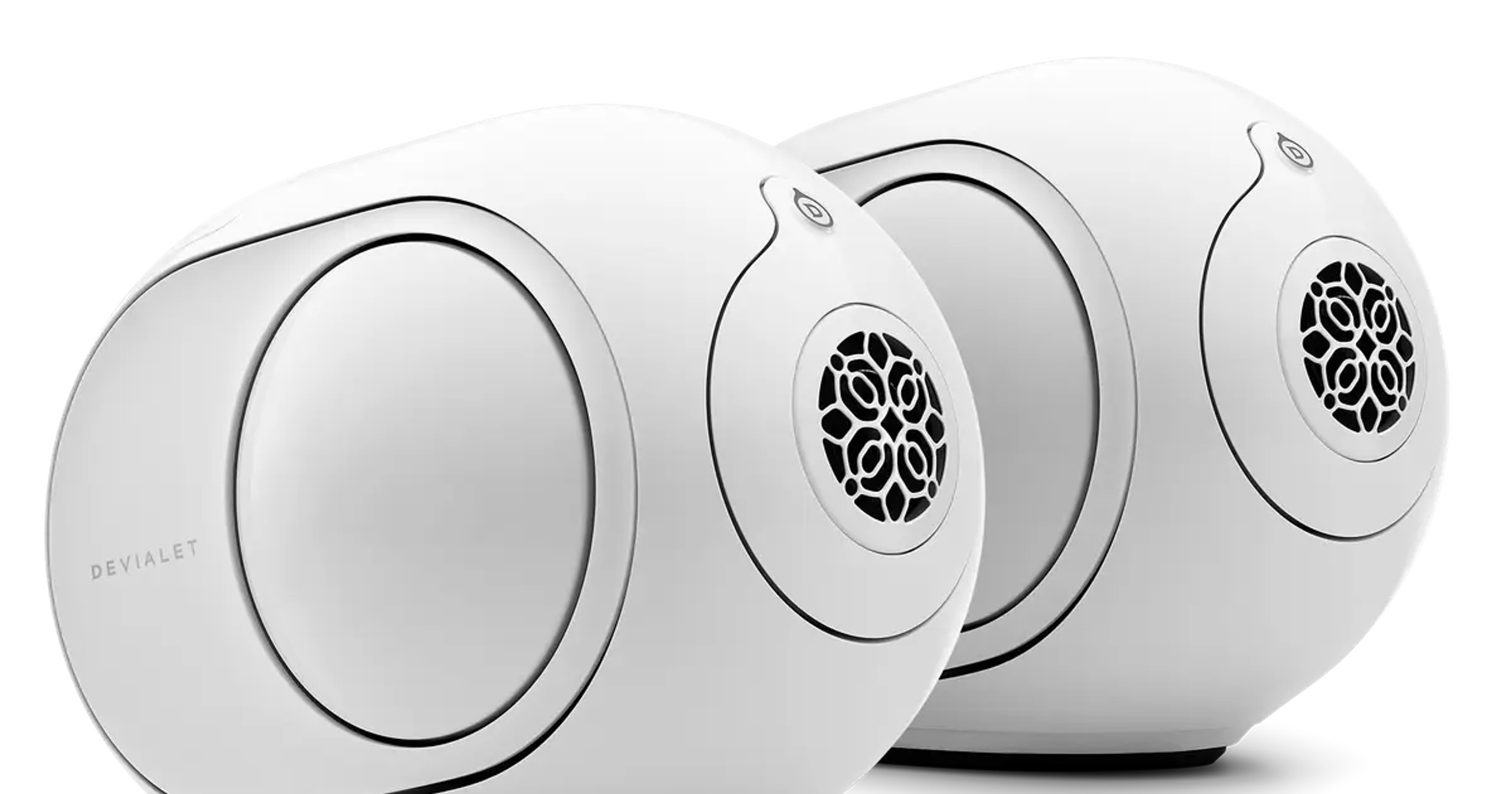 Phantom II 98 dB White speakers in stereo