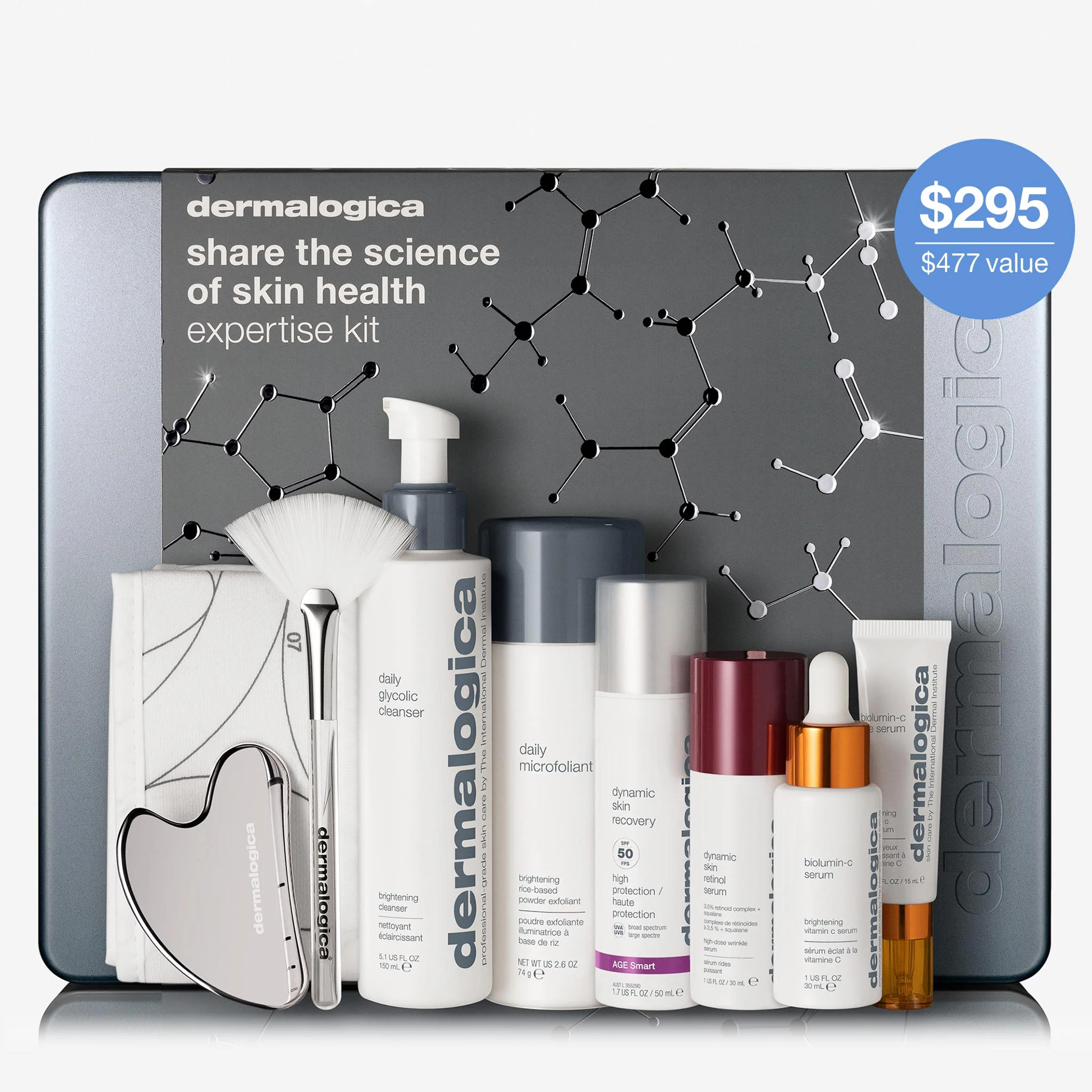 Expertise Set (6 full-size + 2 face tools + headband) | Dermalogica®