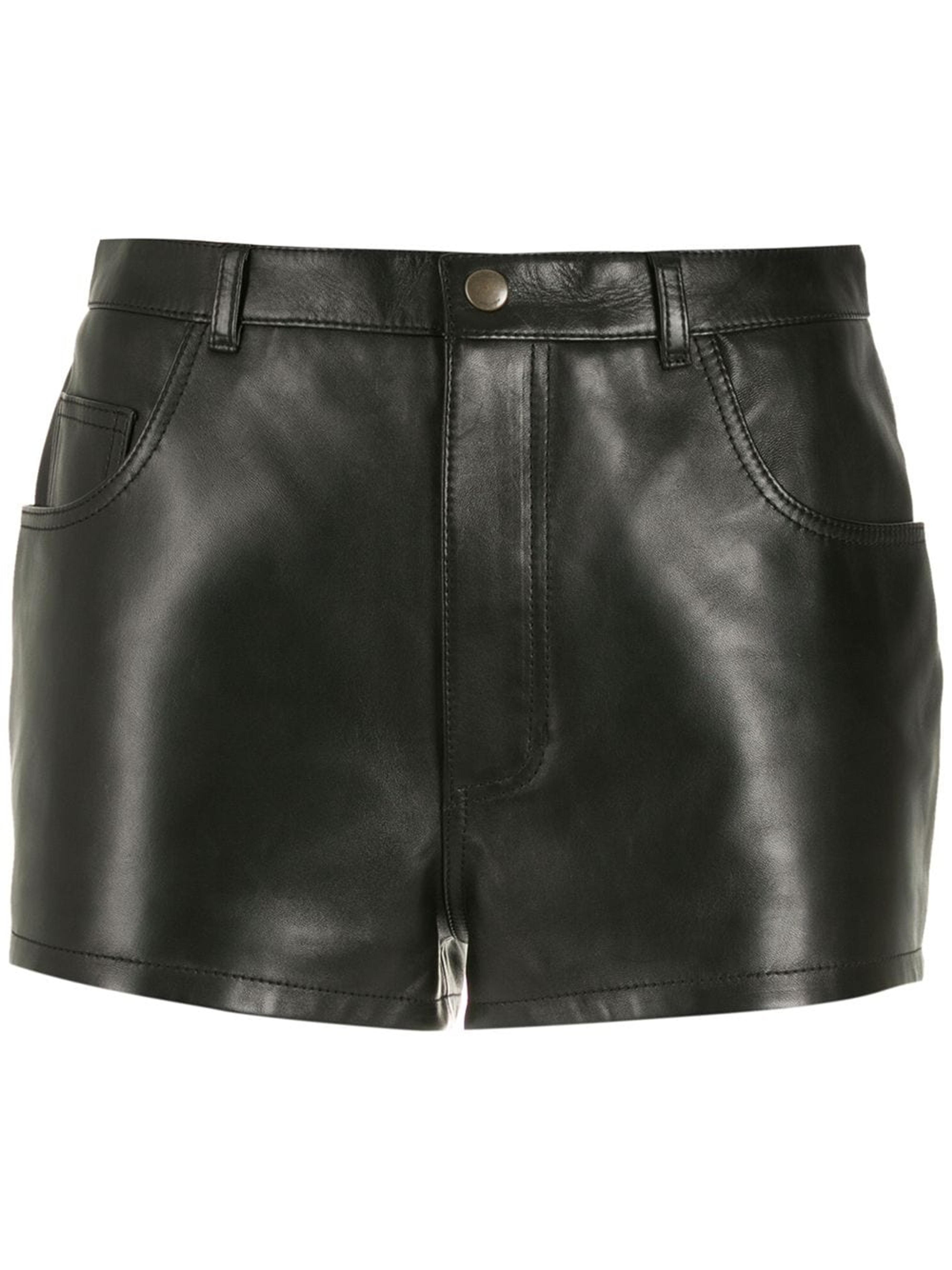 Saint Laurent Short En Cuir - Farfetch