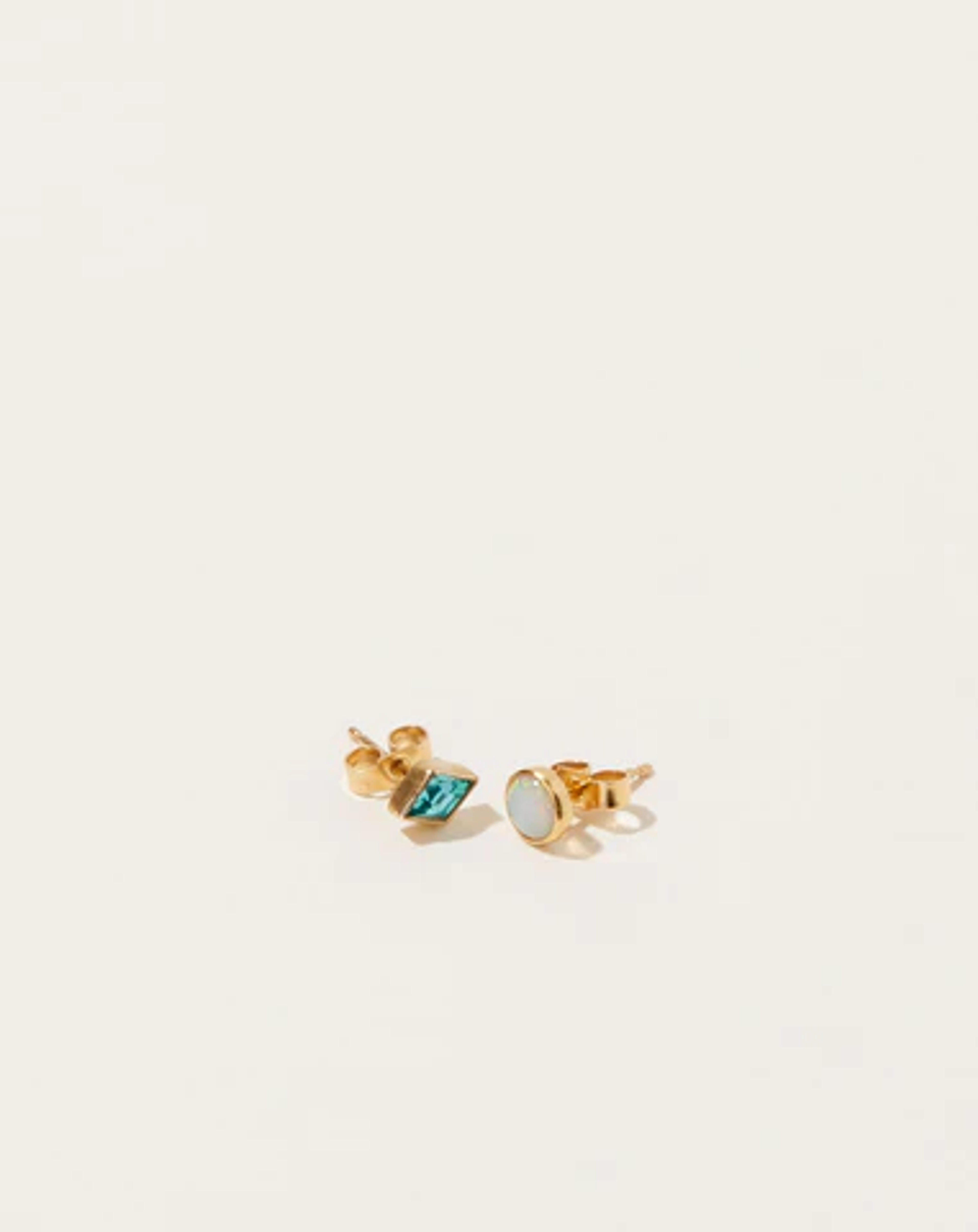 Mismatched Opal and Rhinestone Studs | Grainne Morton | Covet + Lou